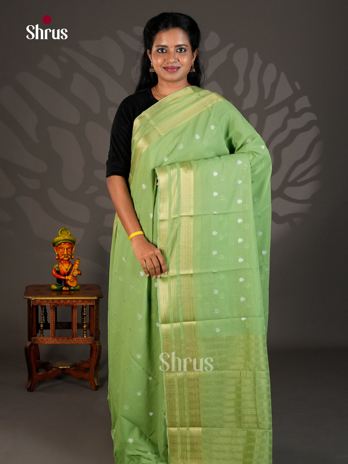 Semi Chiniya Saree - EBS28191 - Shop on Shrus.com