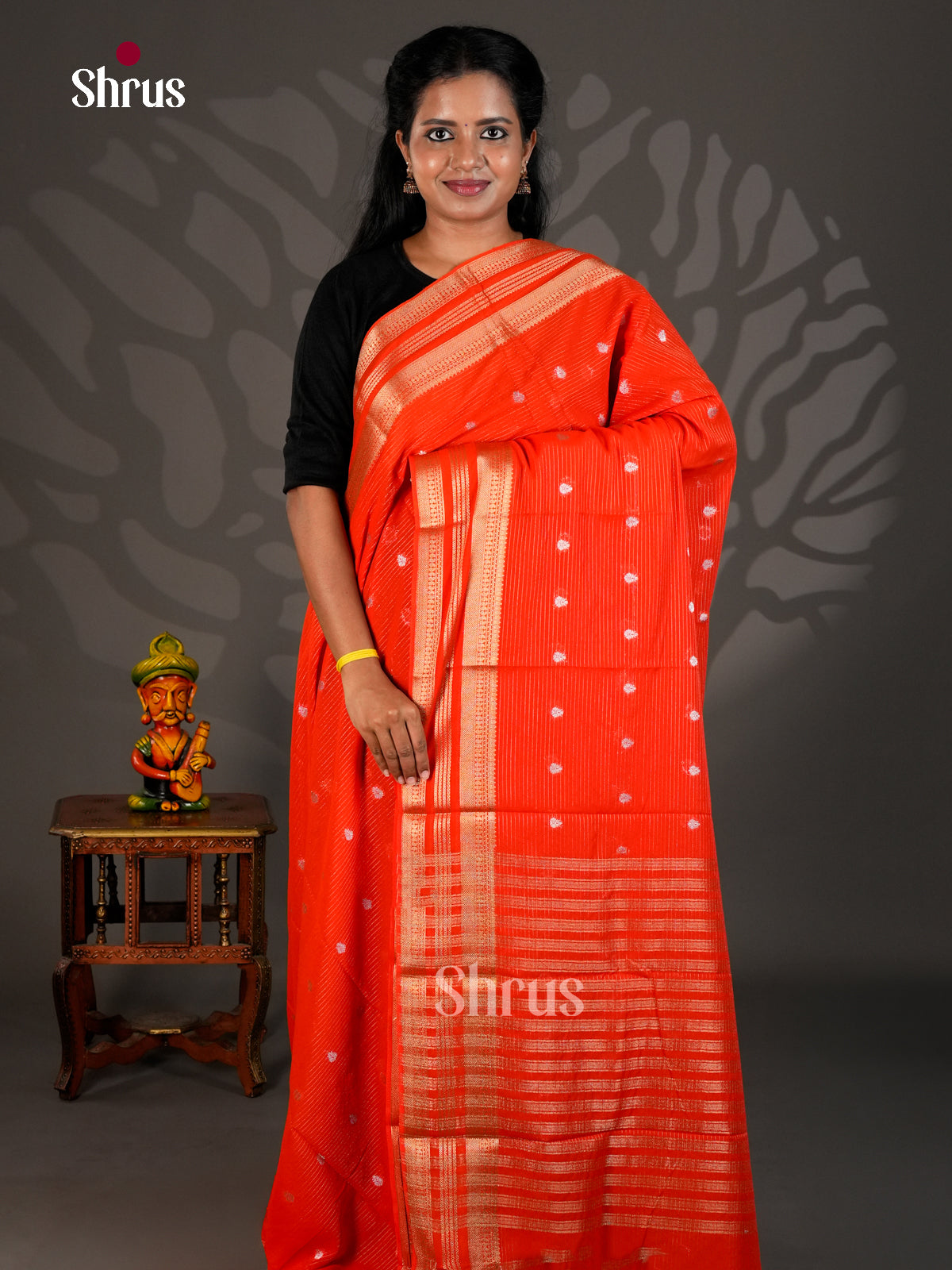 Semi Chiniya Saree - EBS28196 - Shop on Shrus.com