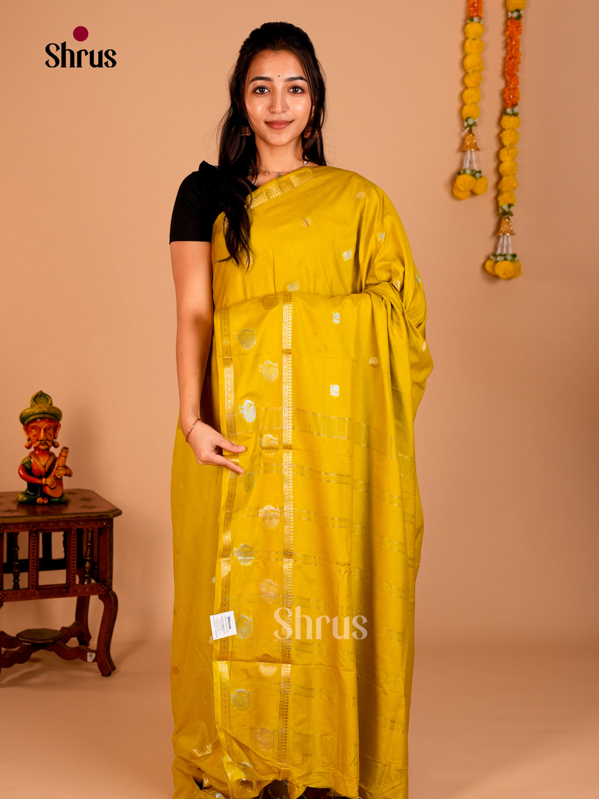 Semi Mysoresilk Saree - EBS28210 - Shop on Shrus.com