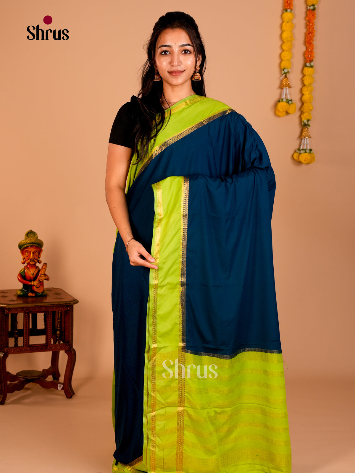 Semi Mysoresilk Saree - ECS02024 - Shop on Shrus.com