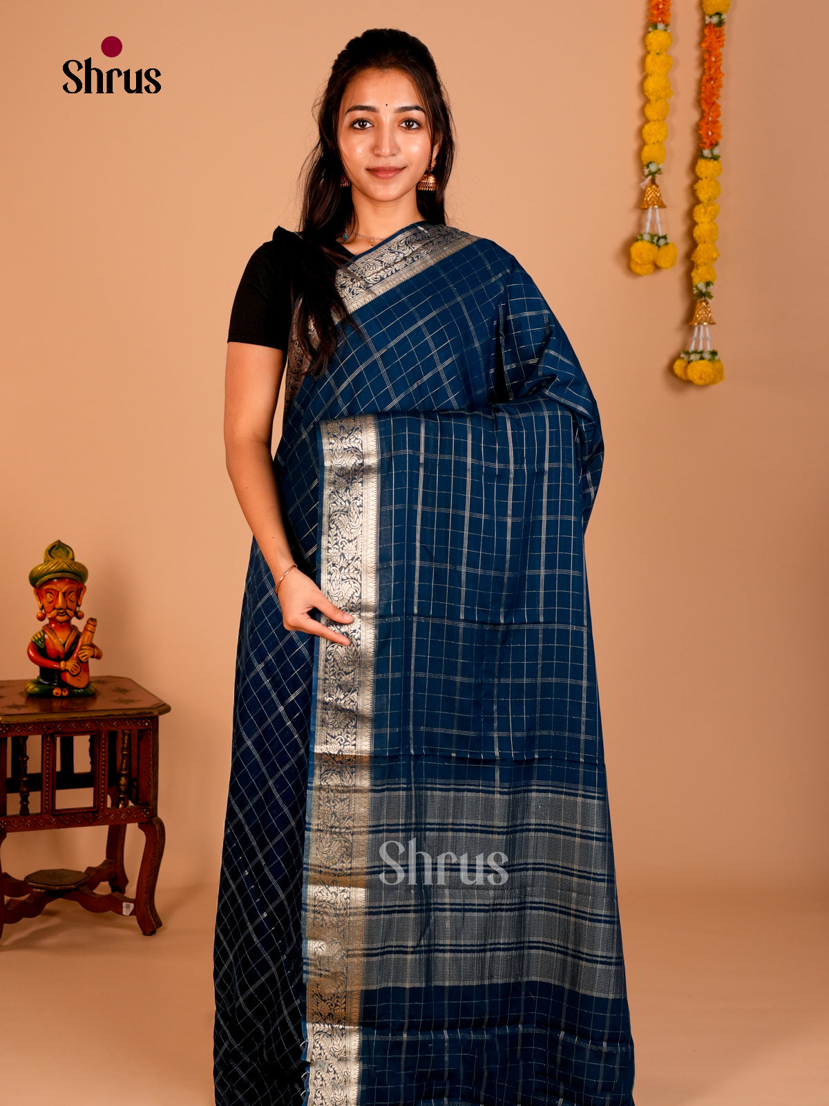 Semi Mysoresilk Saree - ECS02042 - Shop on Shrus.com