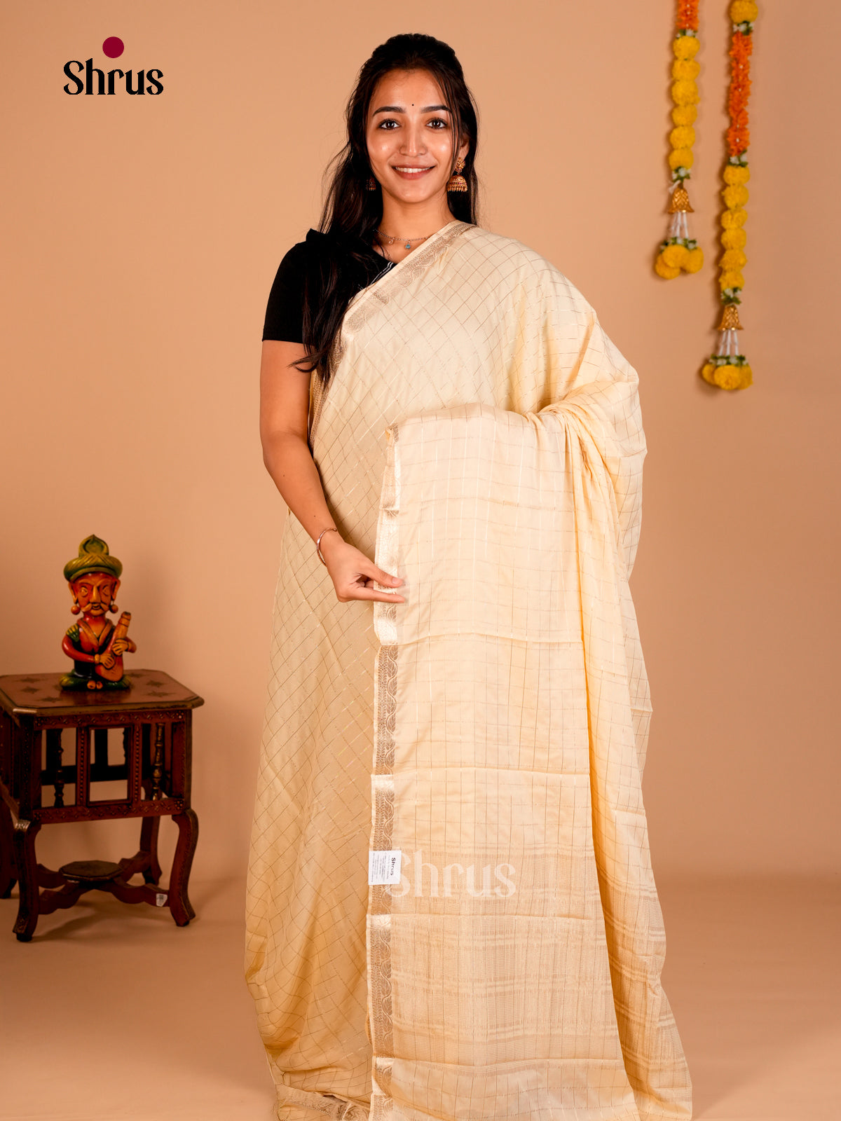 Semi Mysoresilk Saree - ECS02049 - Shop on Shrus.com