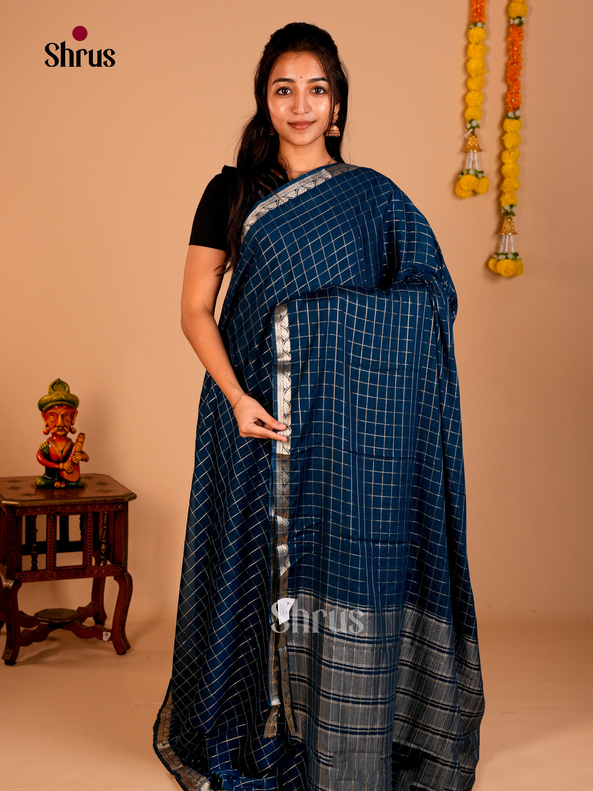 Semi Mysoresilk Saree - ECS02052 - Shop on Shrus.com