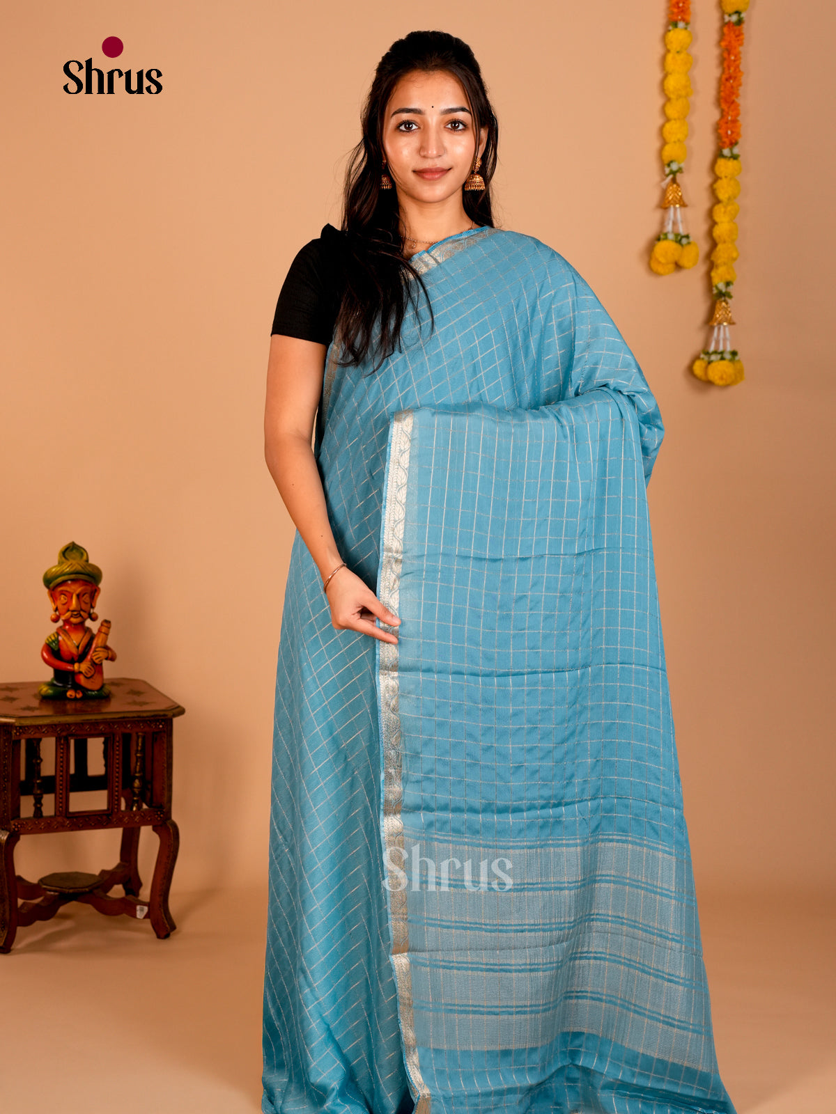 Semi Mysoresilk Saree - ECS02053 - Shop on Shrus.com