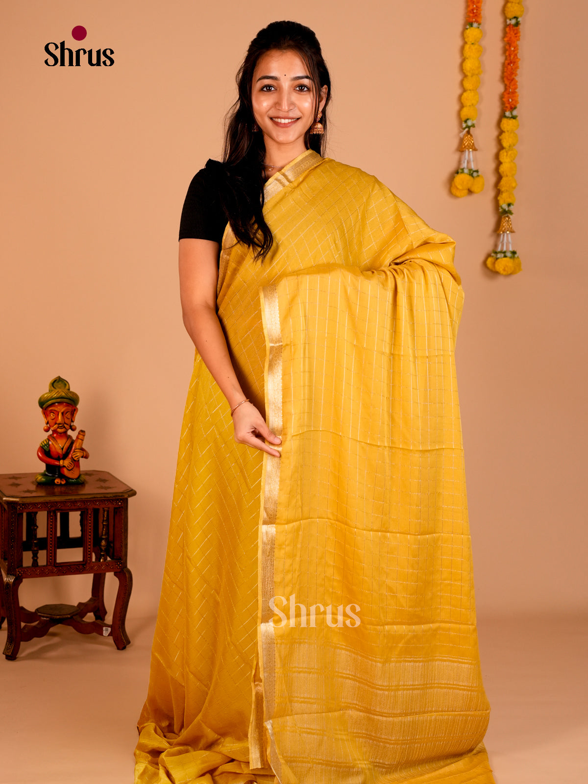 Semi Mysoresilk Saree - ECS02054 - Shop on Shrus.com