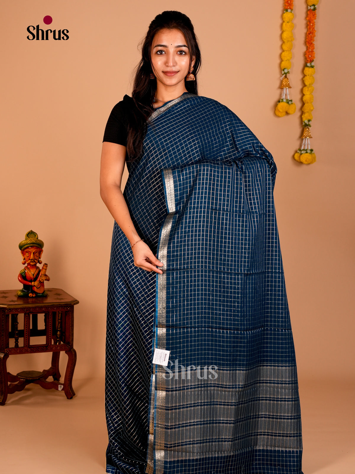 Semi Mysoresilk Saree - ECS02064 - Shop on Shrus.com