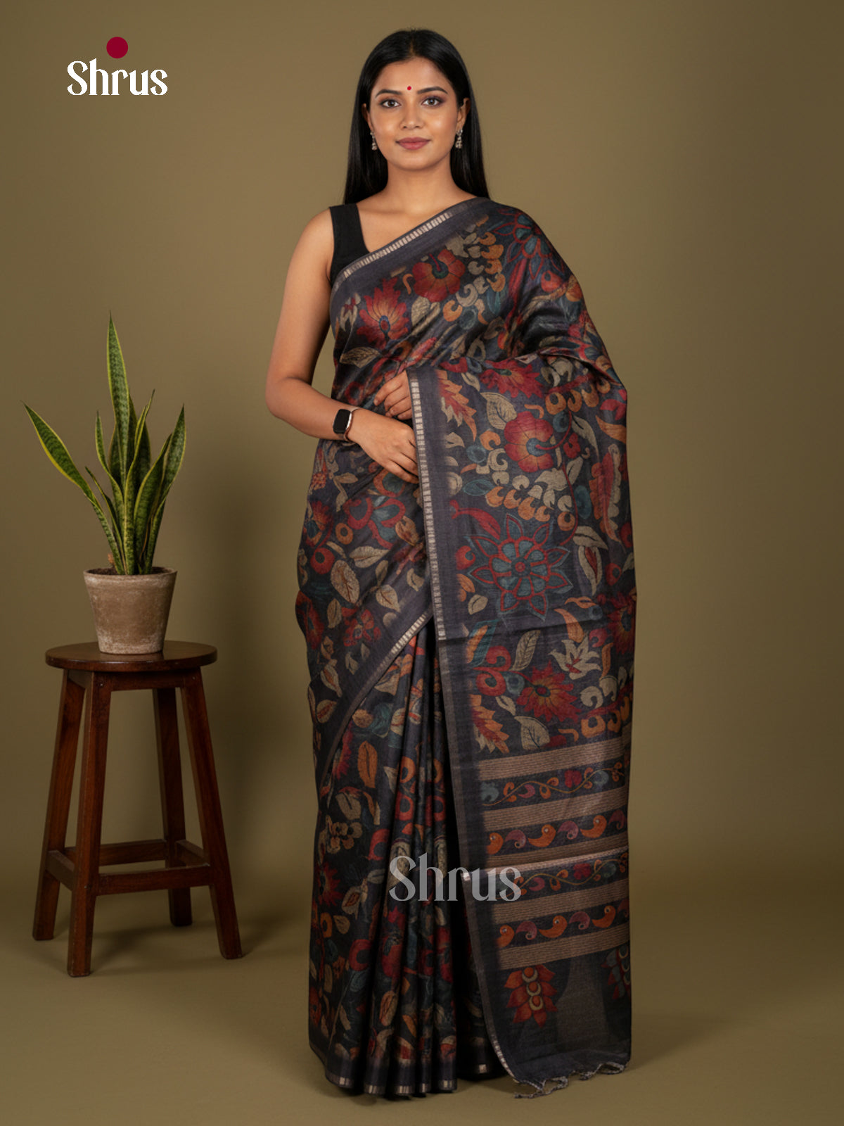 Chennur-Print Saree - ECS02089 - Shop on Shrus.com