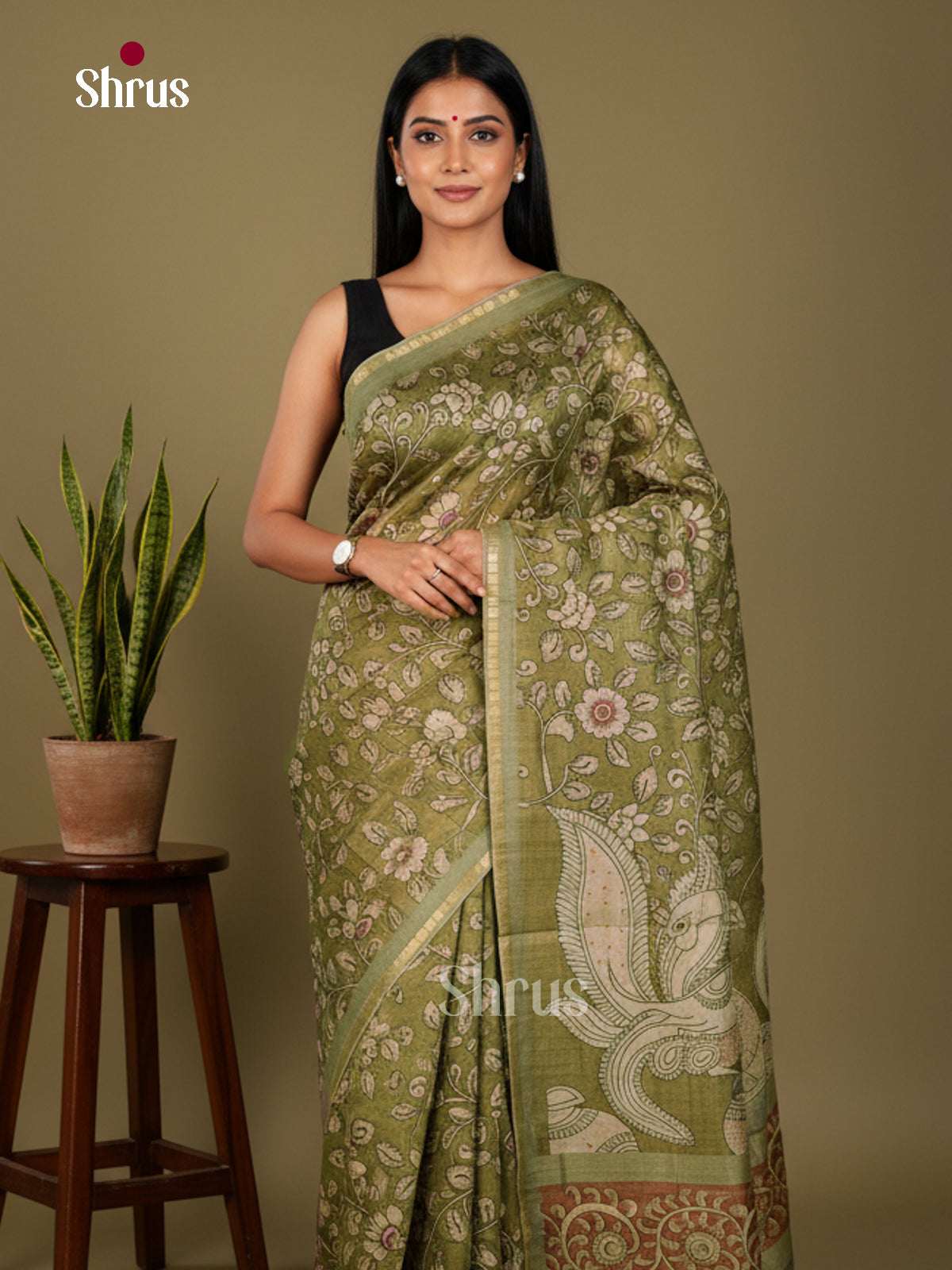 Chennur-Print Saree - ECS02092 - Shop on Shrus.com