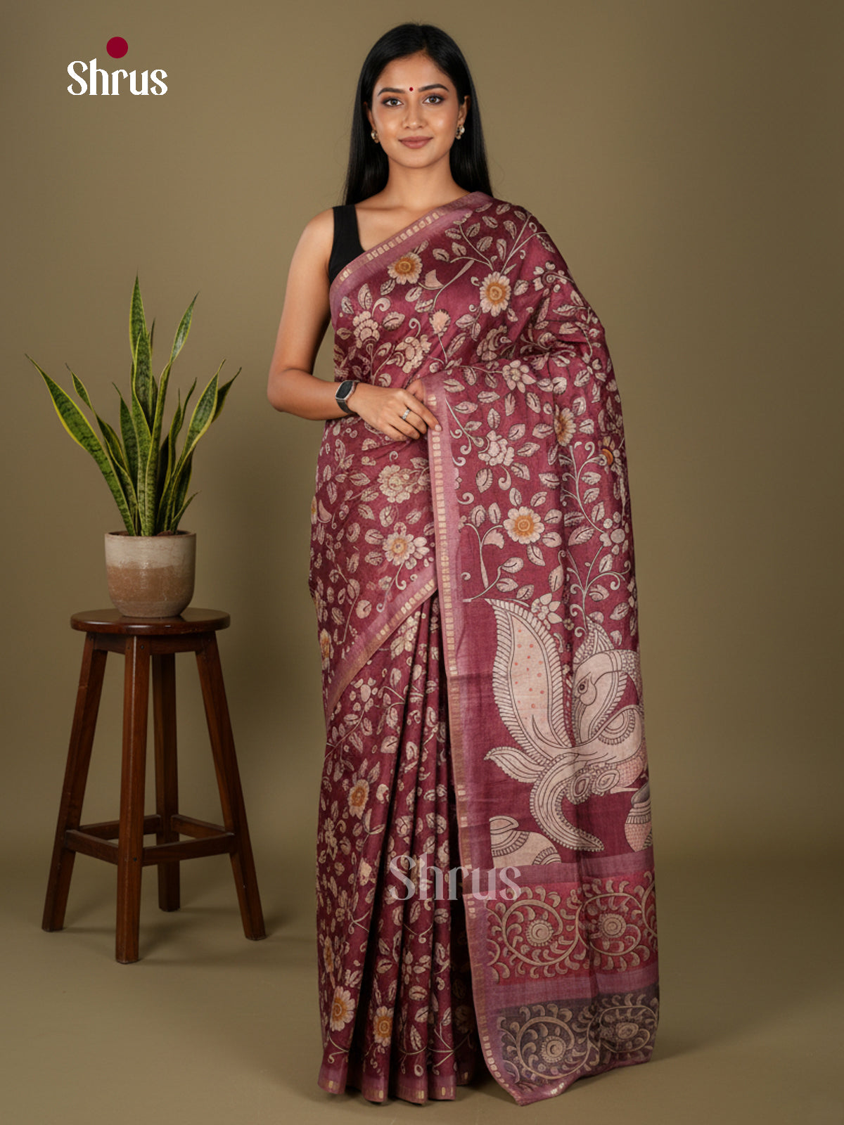 Chennur-Print Saree - ECS02094 - Shop on Shrus.com