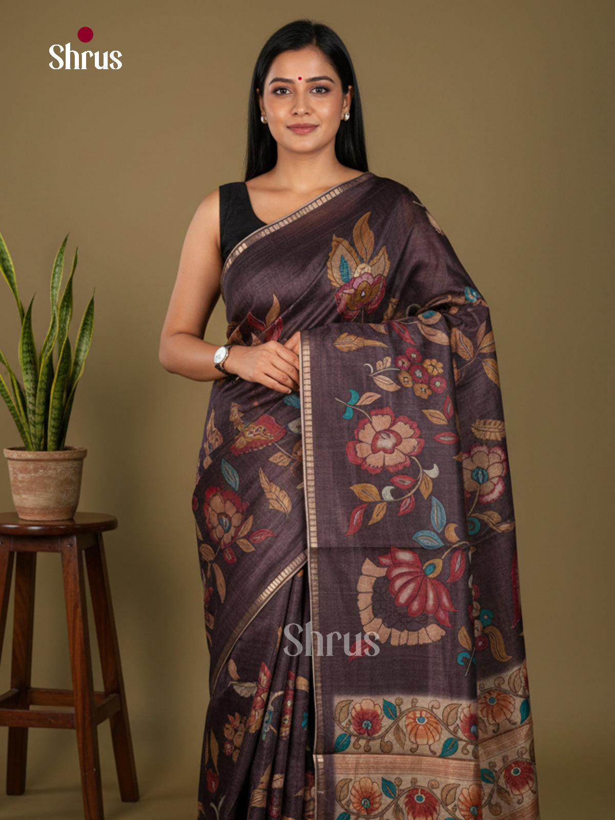 Chennur-Print Saree - ECS02095 - Shop on Shrus.com