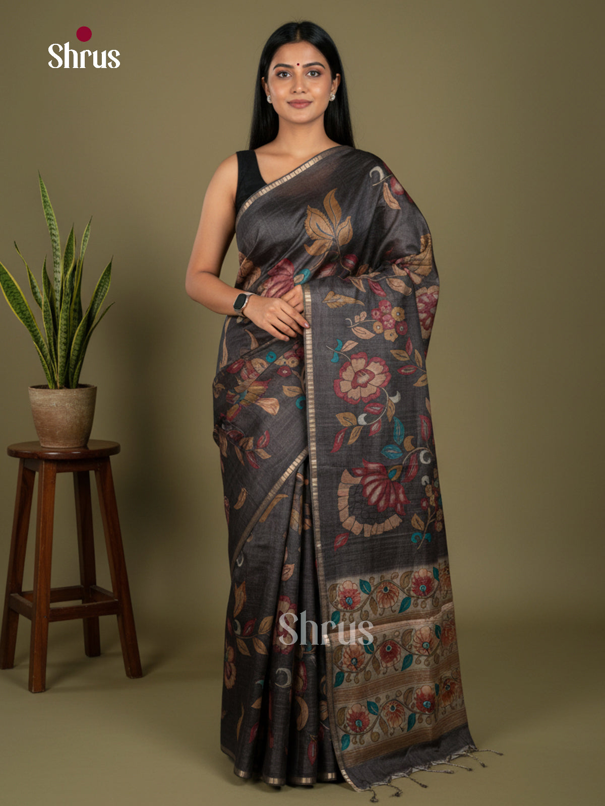 Chennur-Print Saree - ECS02096 - Shop on Shrus.com