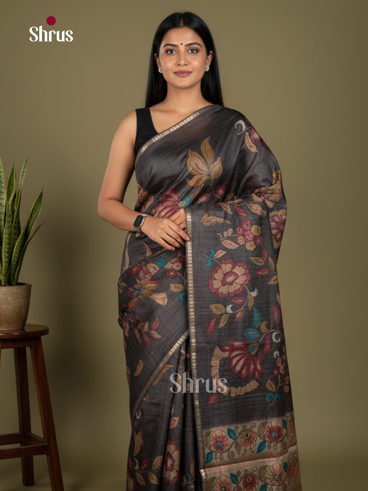 Chennur-Print Saree - ECS02096 - Shop on Shrus.com