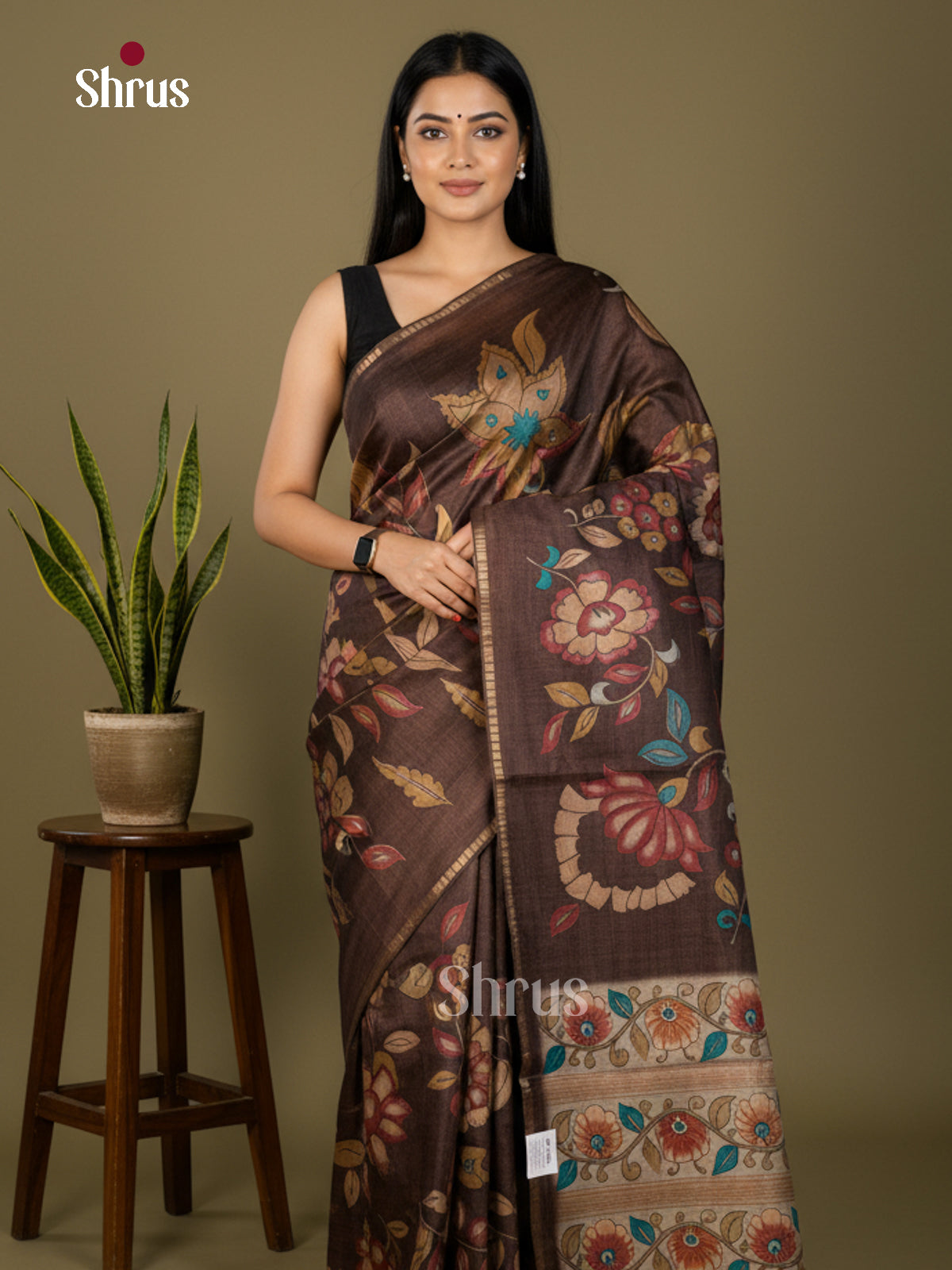 Chennur-Print Saree - ECS02097 - Shop on Shrus.com