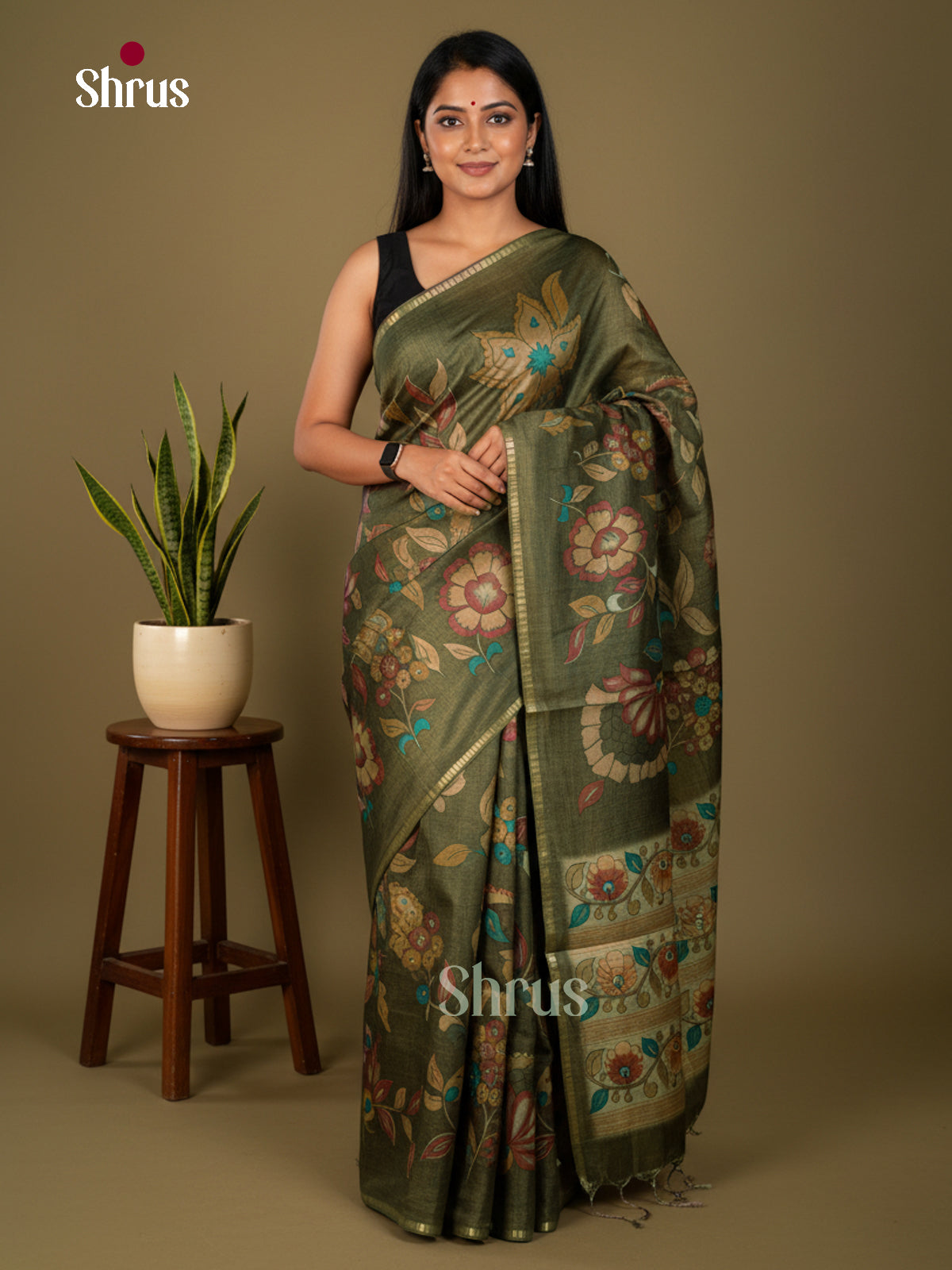 Chennur-Print Saree - ECS02098 - Shop on Shrus.com