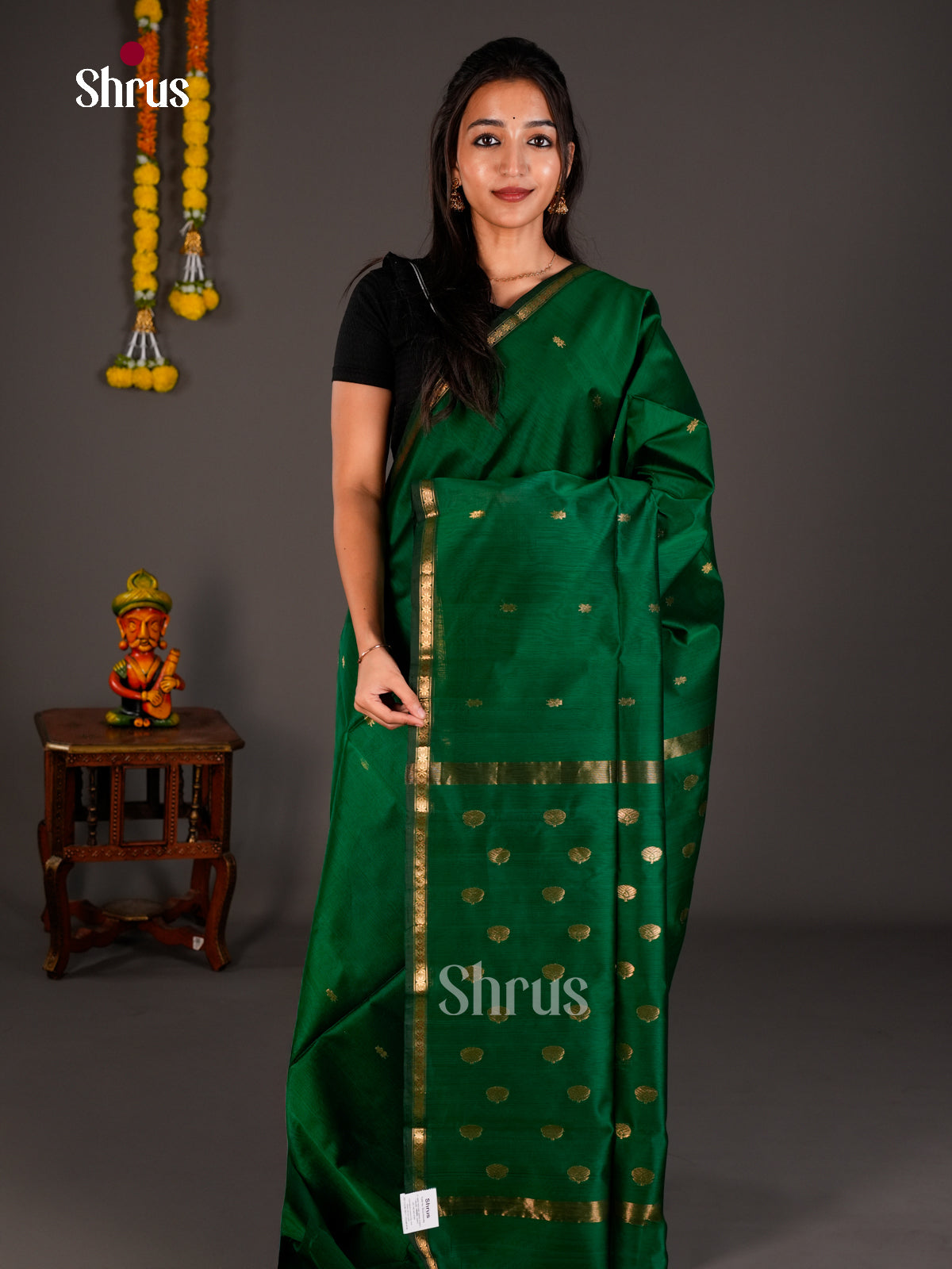 Maheshwari silkcotton Saree - ECS03026 - Shop on Shrus.com
