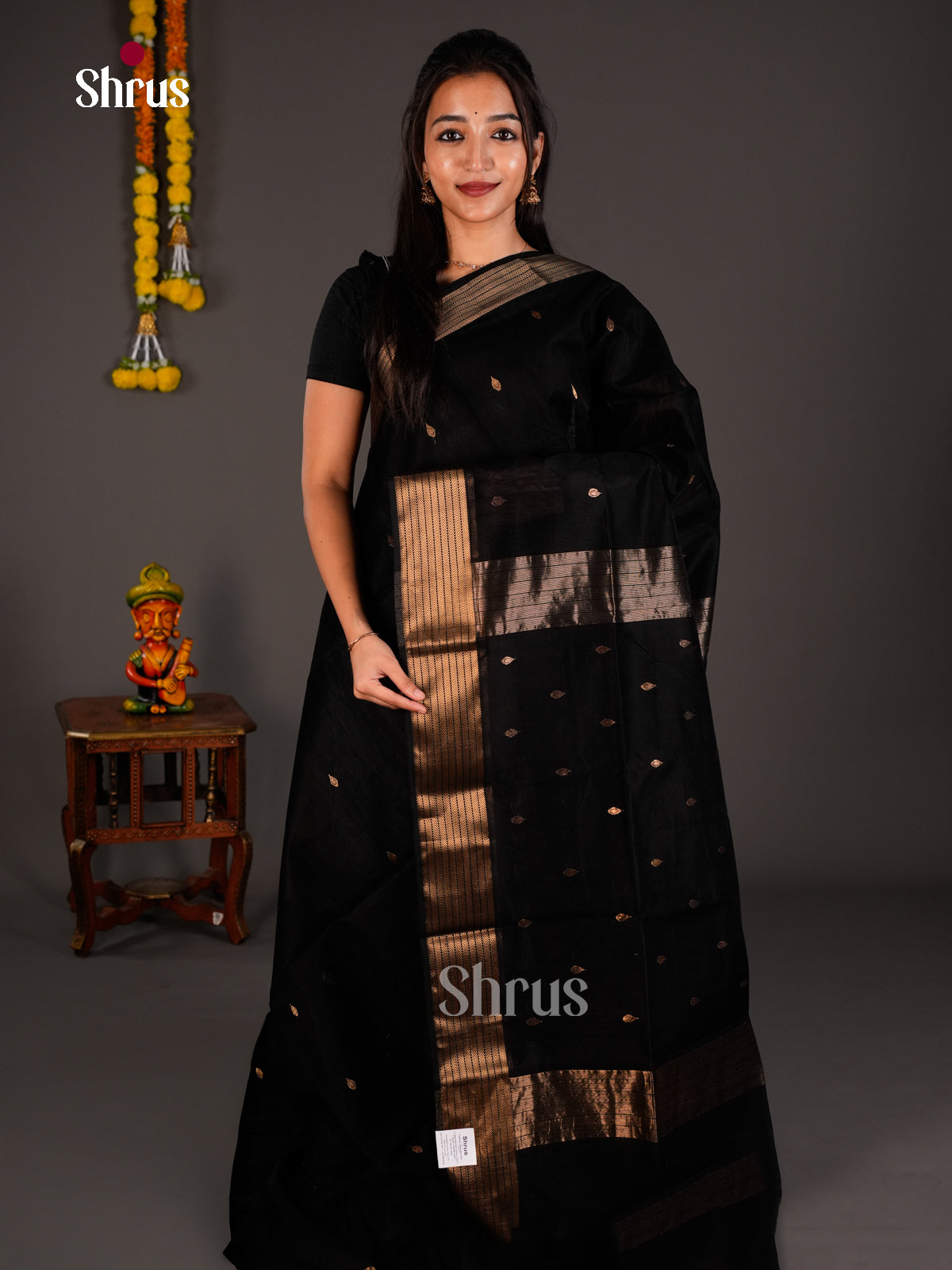 Maheshwari silkcotton Saree - ECS03079 - Shop on Shrus.com