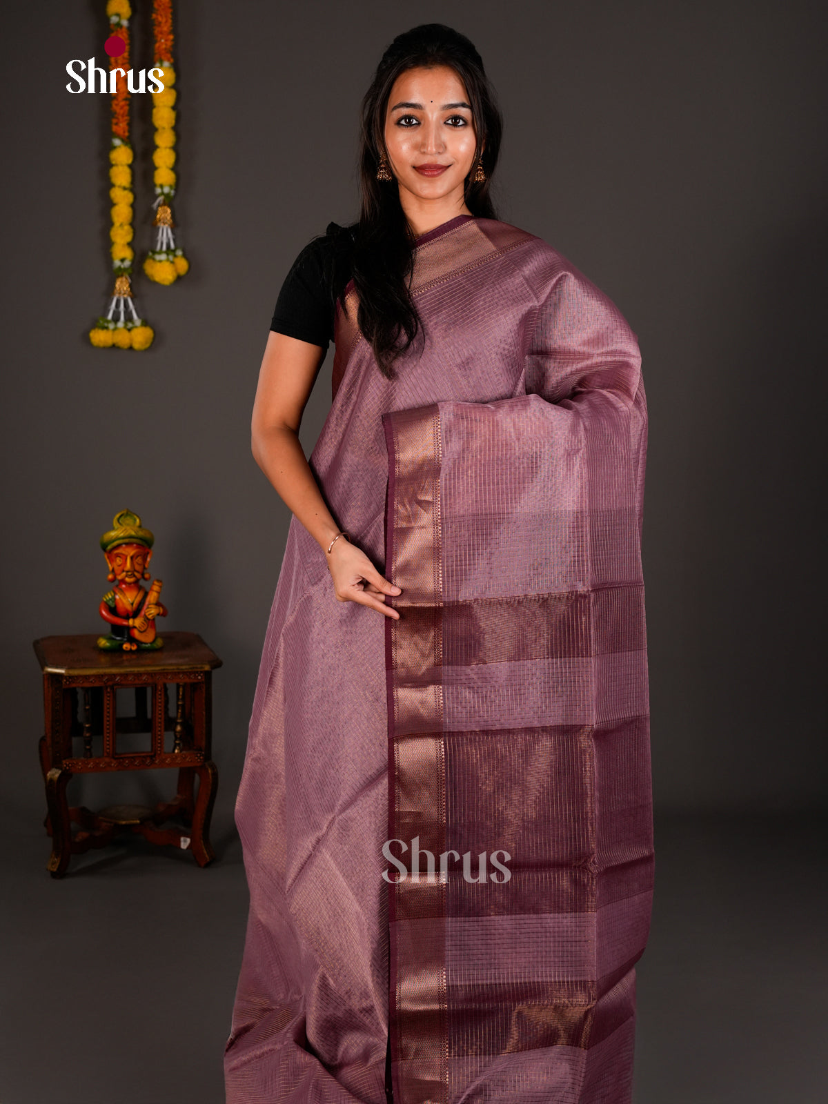 Maheshwari silkcotton Saree - ECS03187 - Shop on Shrus.com