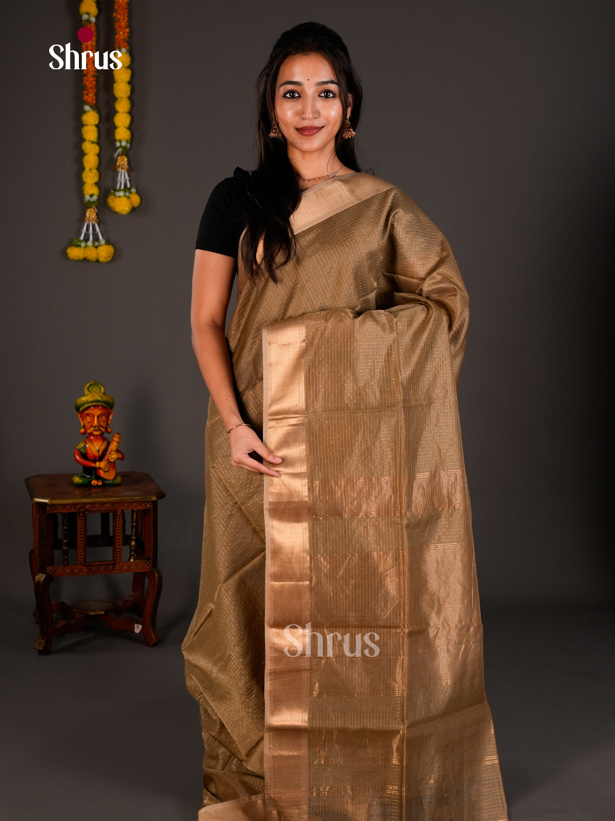 Maheshwari silkcotton Saree - ECS03191 - Shop on Shrus.com