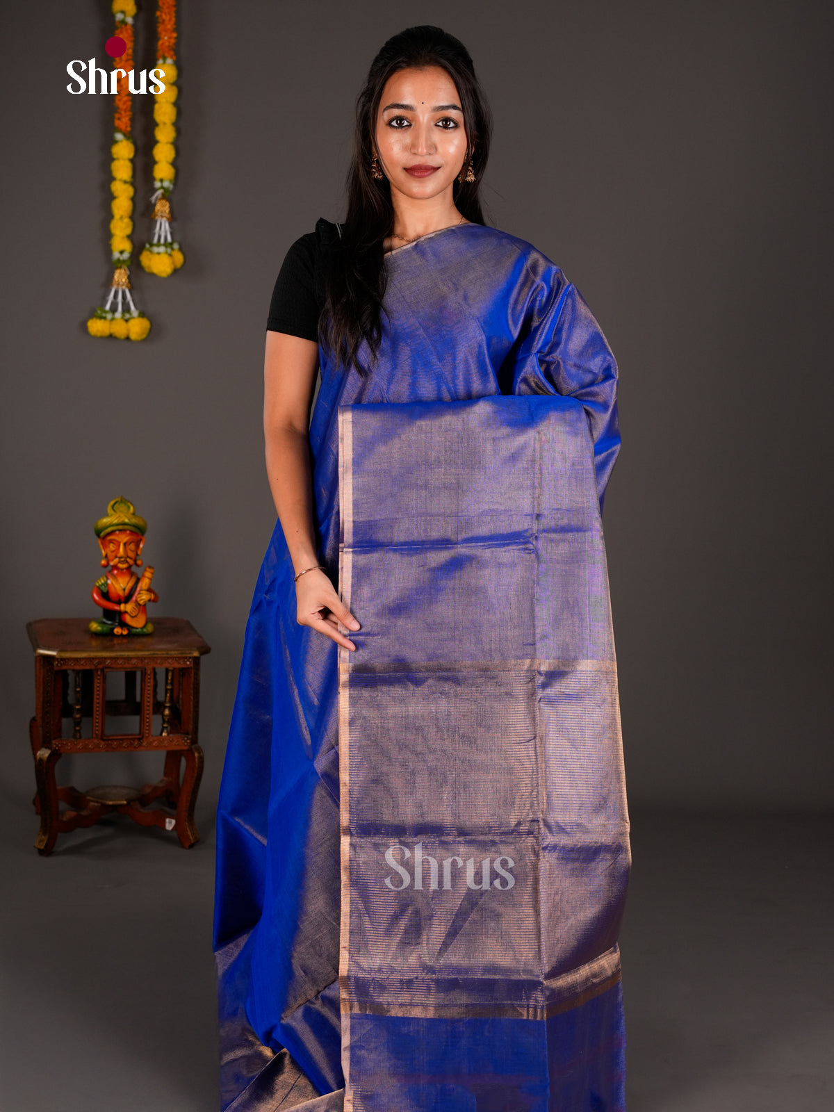 Maheshwari silkcotton Saree - ECS03263 - Shop on Shrus.com