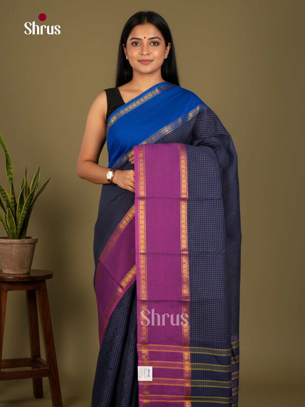 Chettinad Cotton-Without Blouse Saree - ECS04277 - Shop on Shrus.com