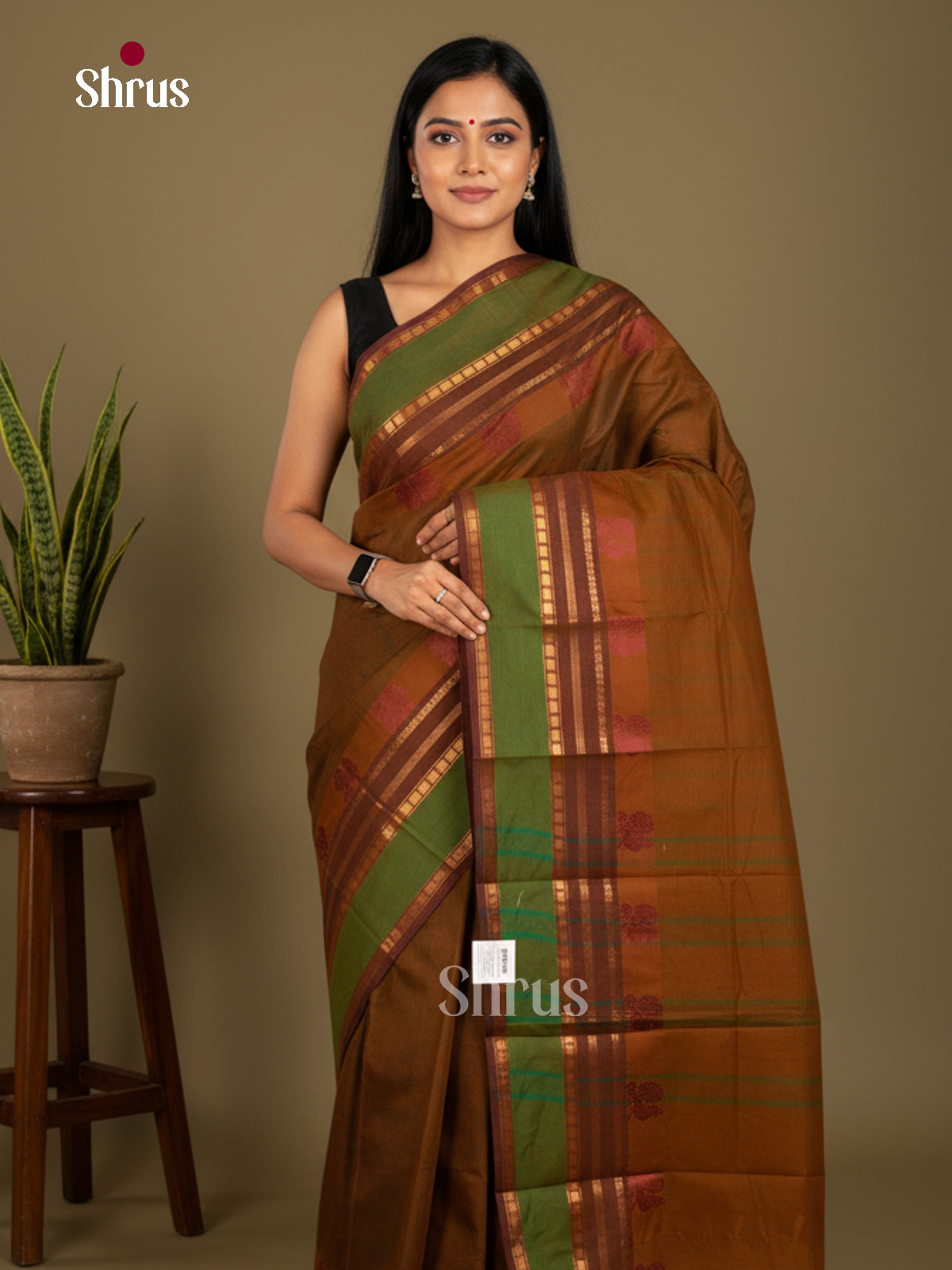 Chettinad Cotton-Without Blouse Saree - ECS04289 - Shop on Shrus.com