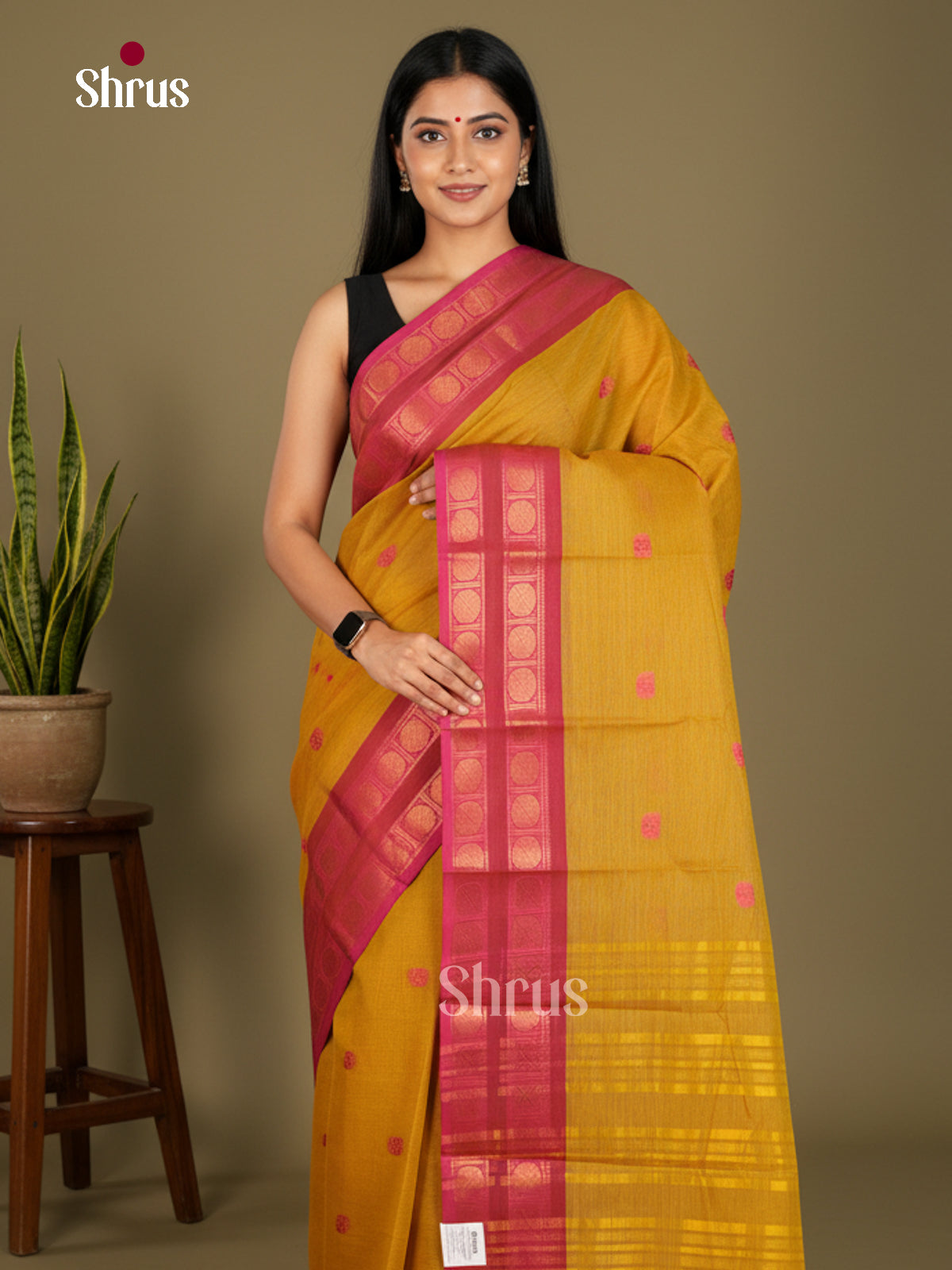 Chettinad Cotton-Without Blouse Saree - ECS04311 - Shop on Shrus.com