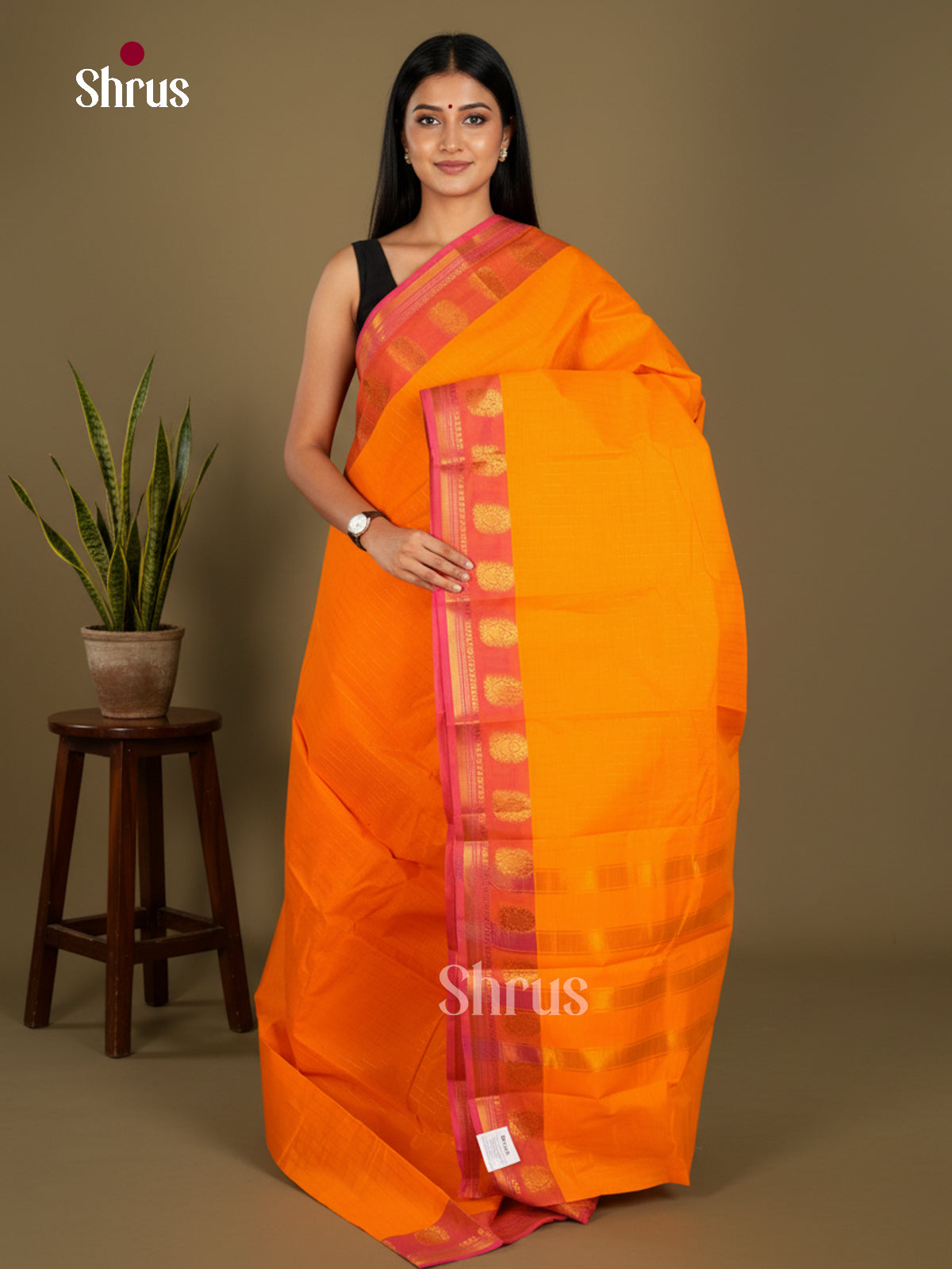 Chettinad Cotton-Without Blouse Saree - ECS04313 - Shop on Shrus.com