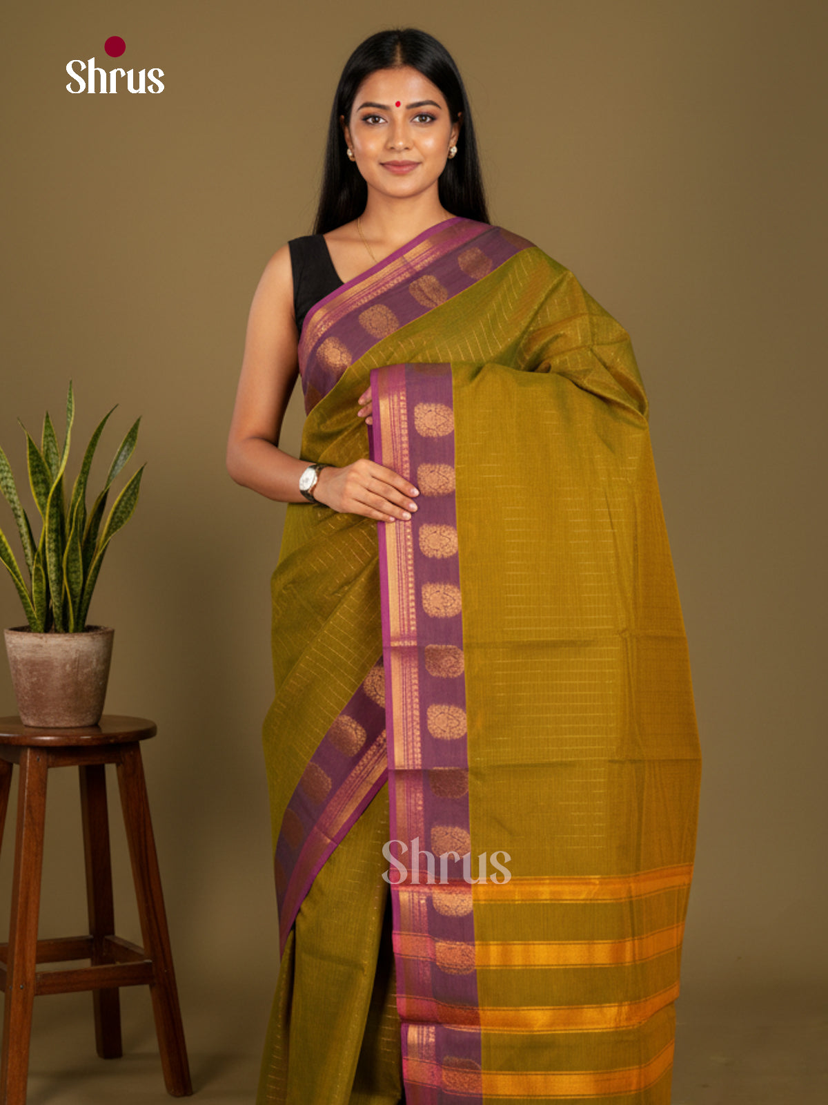 Chettinad Cotton-Without Blouse Saree - ECS04314 - Shop on Shrus.com