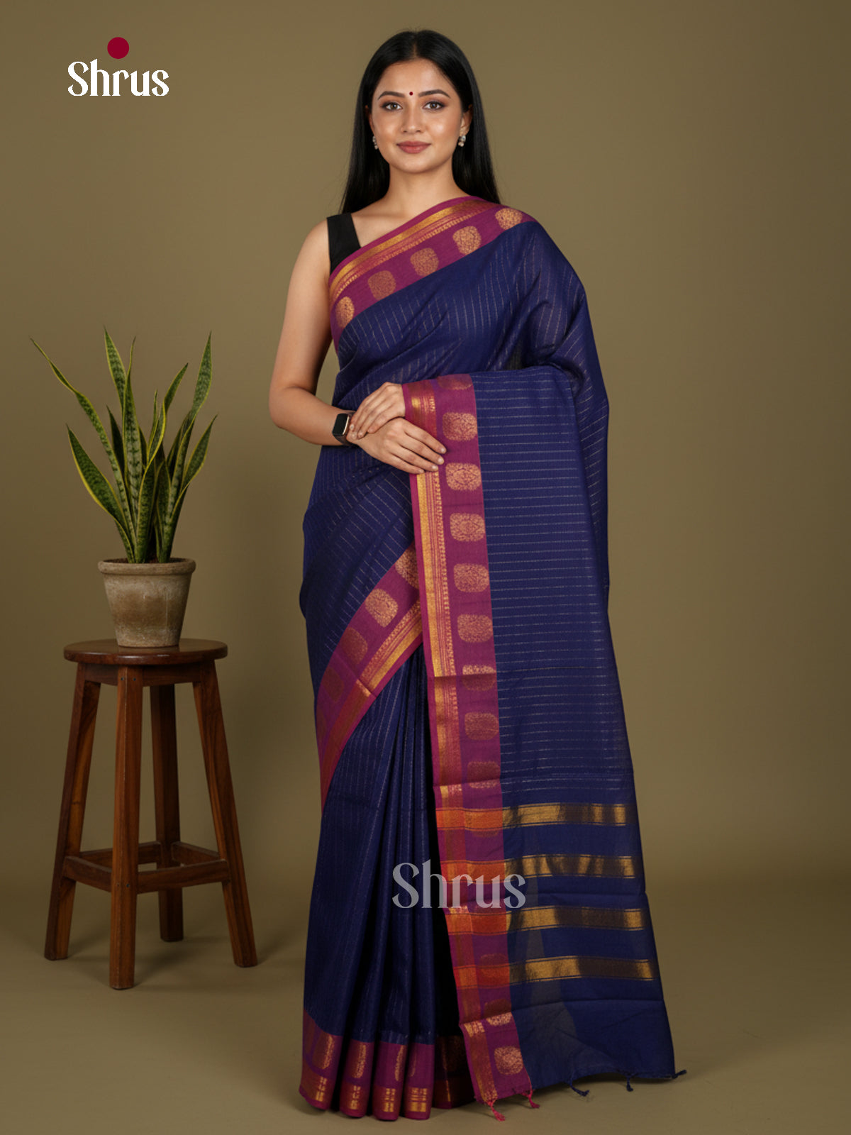 Chettinad Cotton-Without Blouse Saree - ECS04317 - Shop on Shrus.com