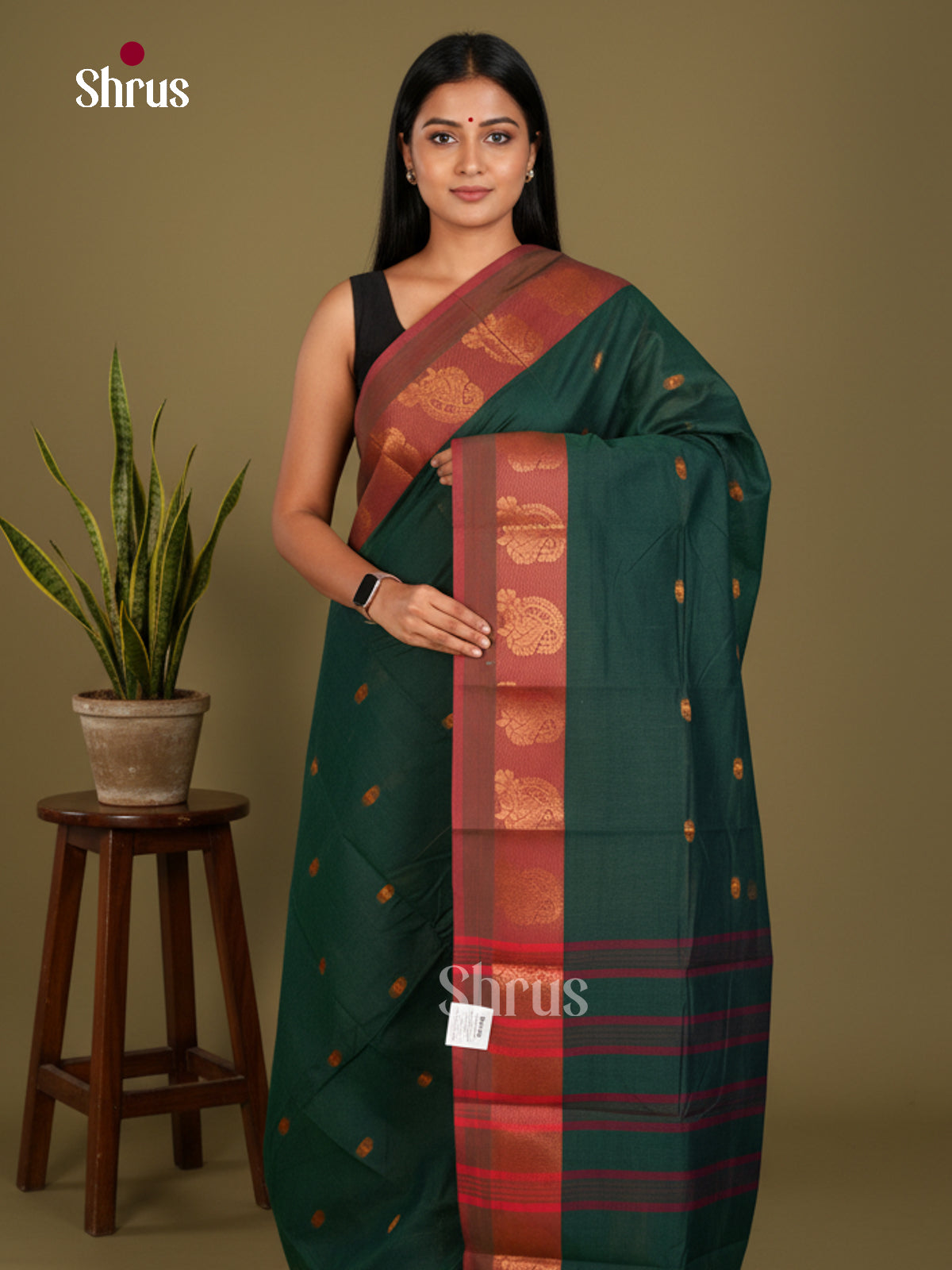 Chettinad Cotton-Without Blouse Saree - ECS04320 - Shop on Shrus.com