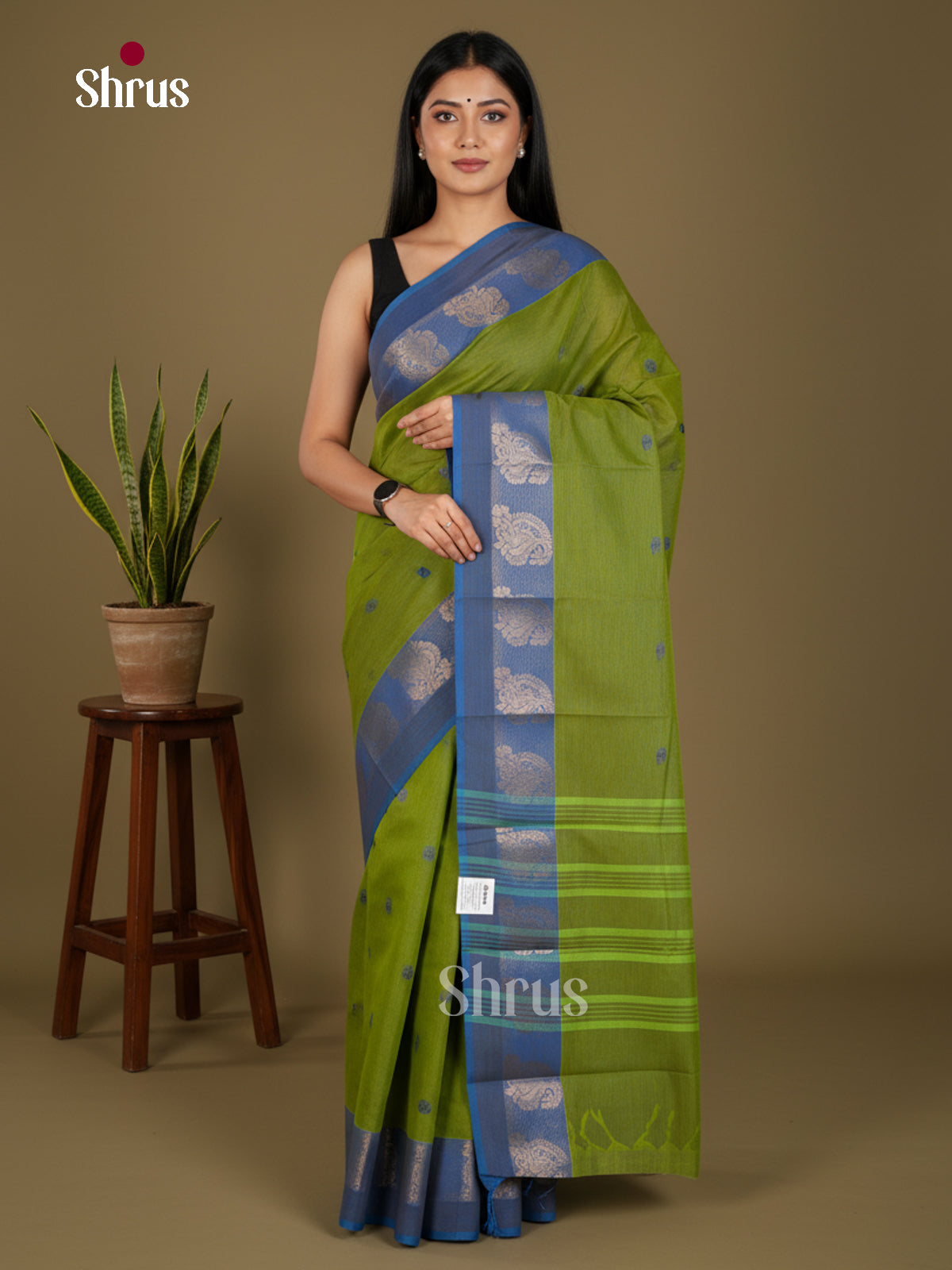 Chettinad Cotton-Without Blouse Saree - ECS04321 - Shop on Shrus.com