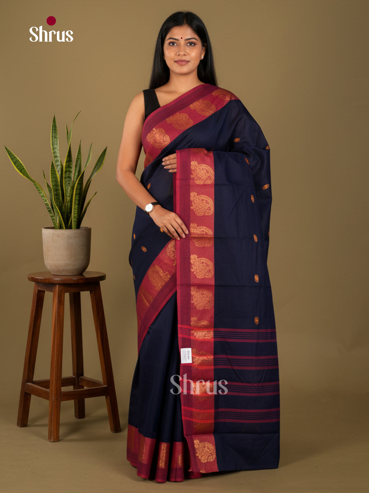 Chettinad Cotton-Without Blouse Saree - ECS04323 - Shop on Shrus.com