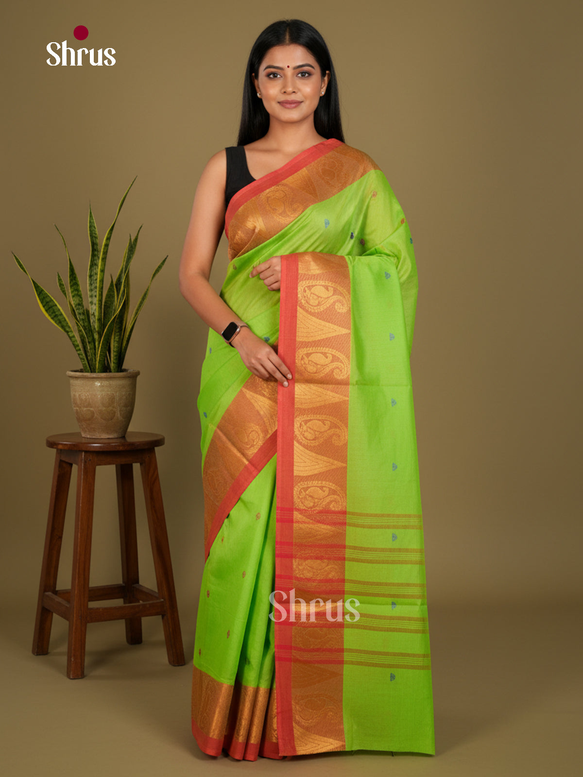 Chettinad Cotton-Without Blouse Saree - ECS04329 - Shop on Shrus.com