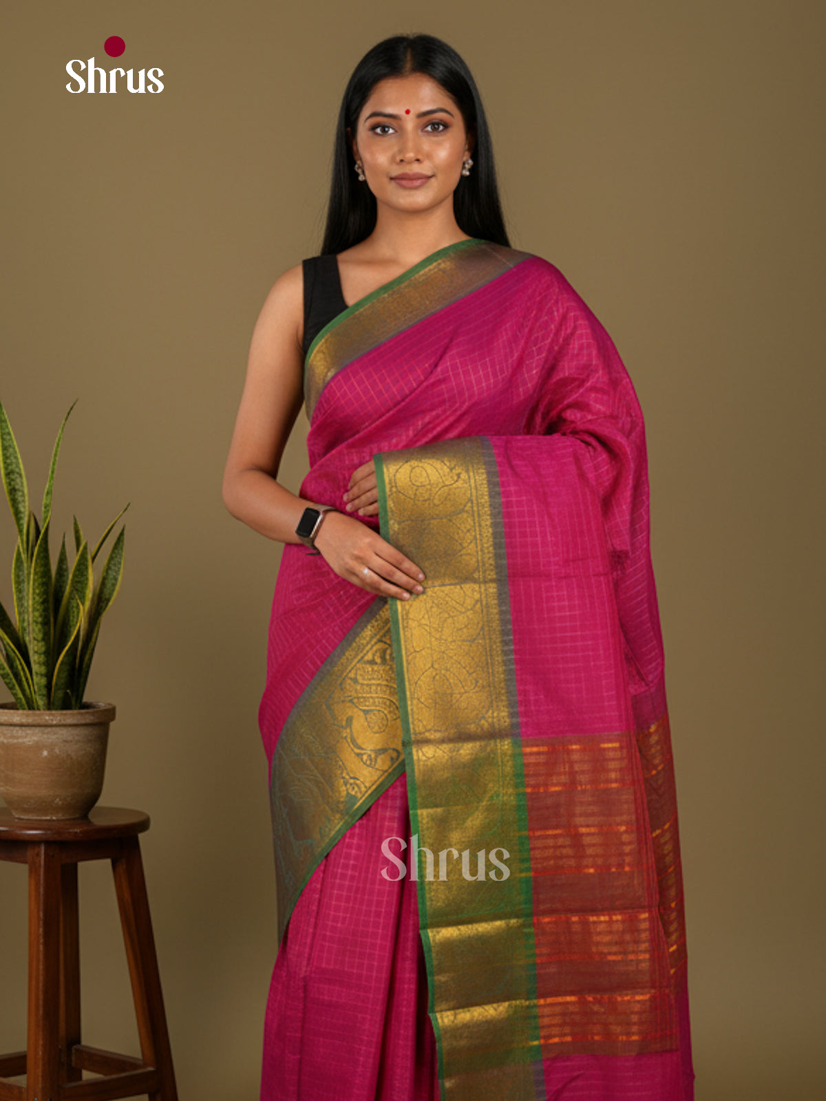 Chettinad Cotton-Without Blouse Saree - ECS04363 - Shop on Shrus.com