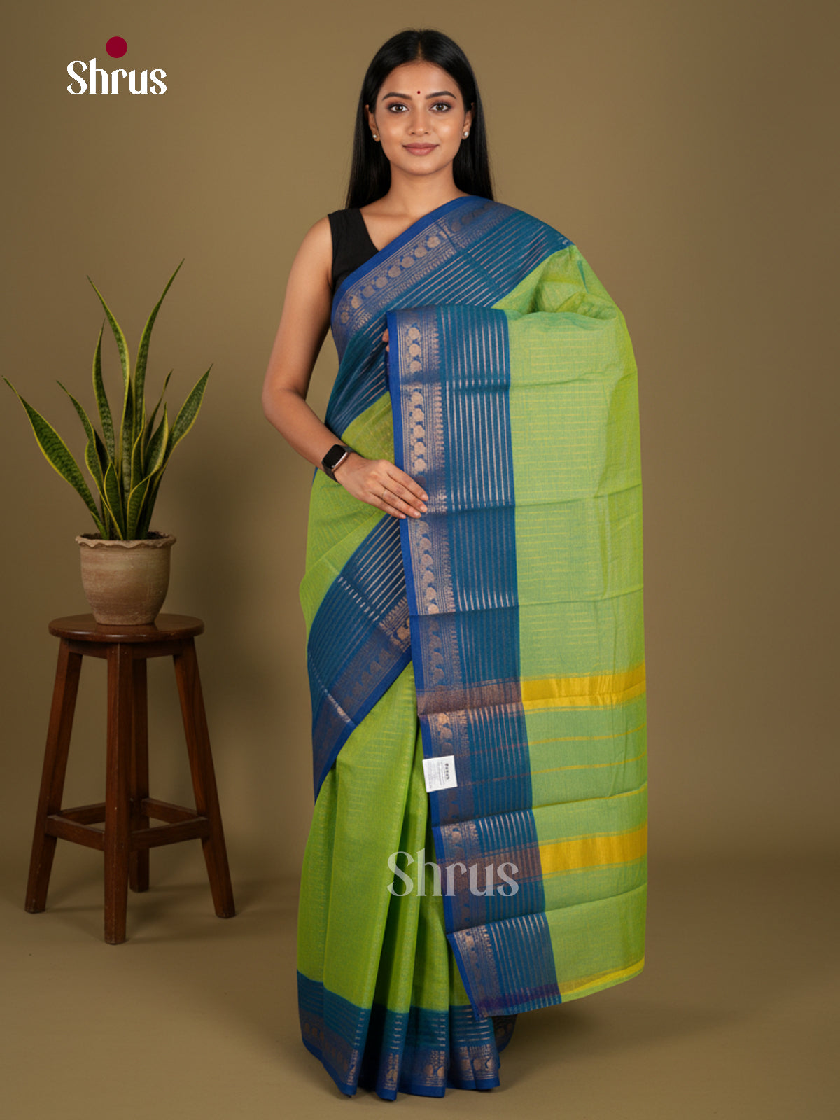 Chettinad Cotton-Without Blouse Saree - ECS04369 - Shop on Shrus.com
