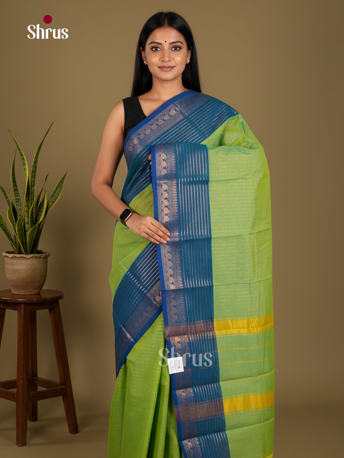 Chettinad Cotton-Without Blouse Saree - ECS04369 - Shop on Shrus.com