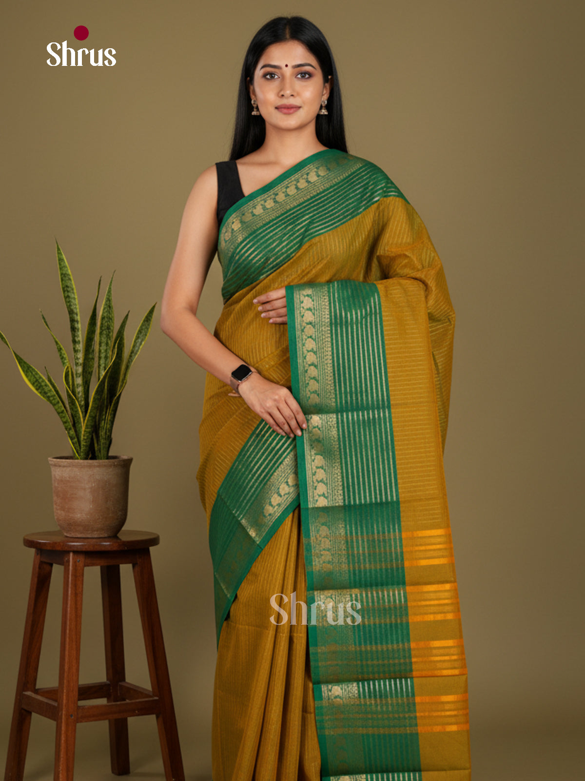 Chettinad Cotton-Without Blouse Saree - ECS04371 - Shop on Shrus.com