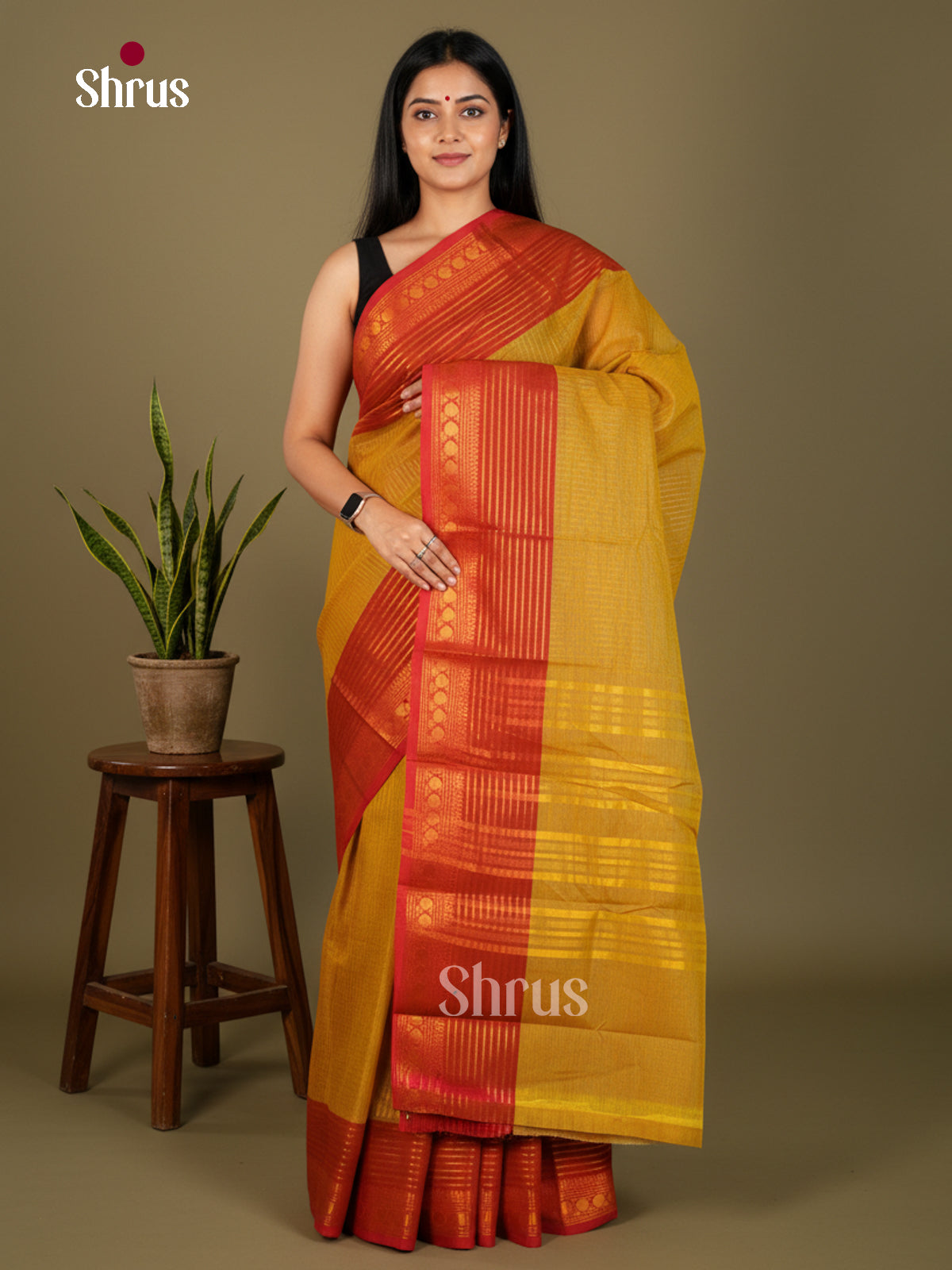 Chettinad Cotton-Without Blouse Saree - ECS04373 - Shop on Shrus.com
