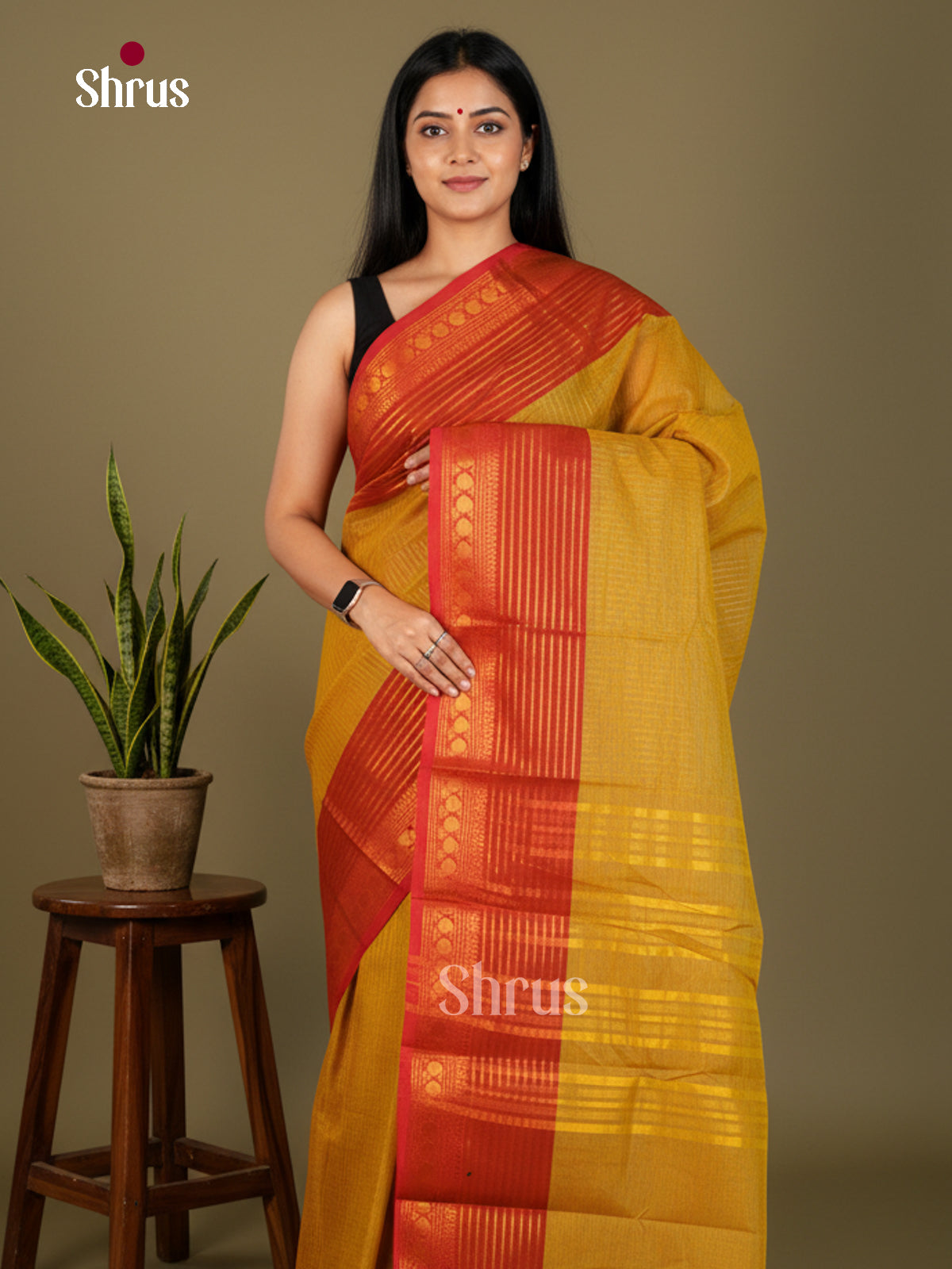 Chettinad Cotton-Without Blouse Saree - ECS04373 - Shop on Shrus.com