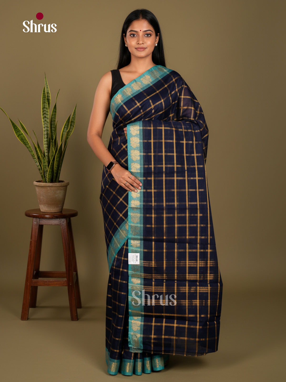 Chettinad Cotton-Without Blouse Saree - ECS04384 - Shop on Shrus.com