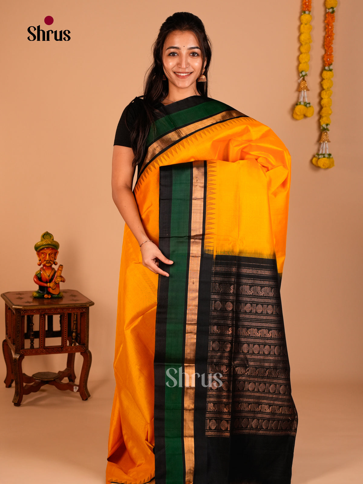 Silk Cotton Saree - ECS05007 - Shop on Shrus.com