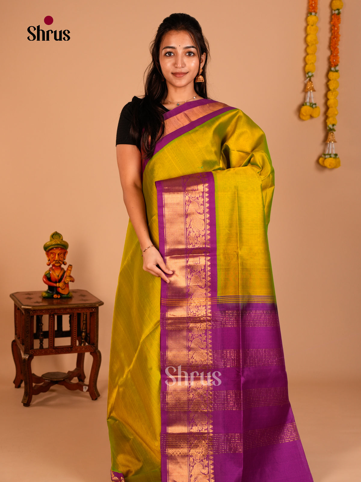 Silk Cotton Saree - ECS05017 - Shop on Shrus.com
