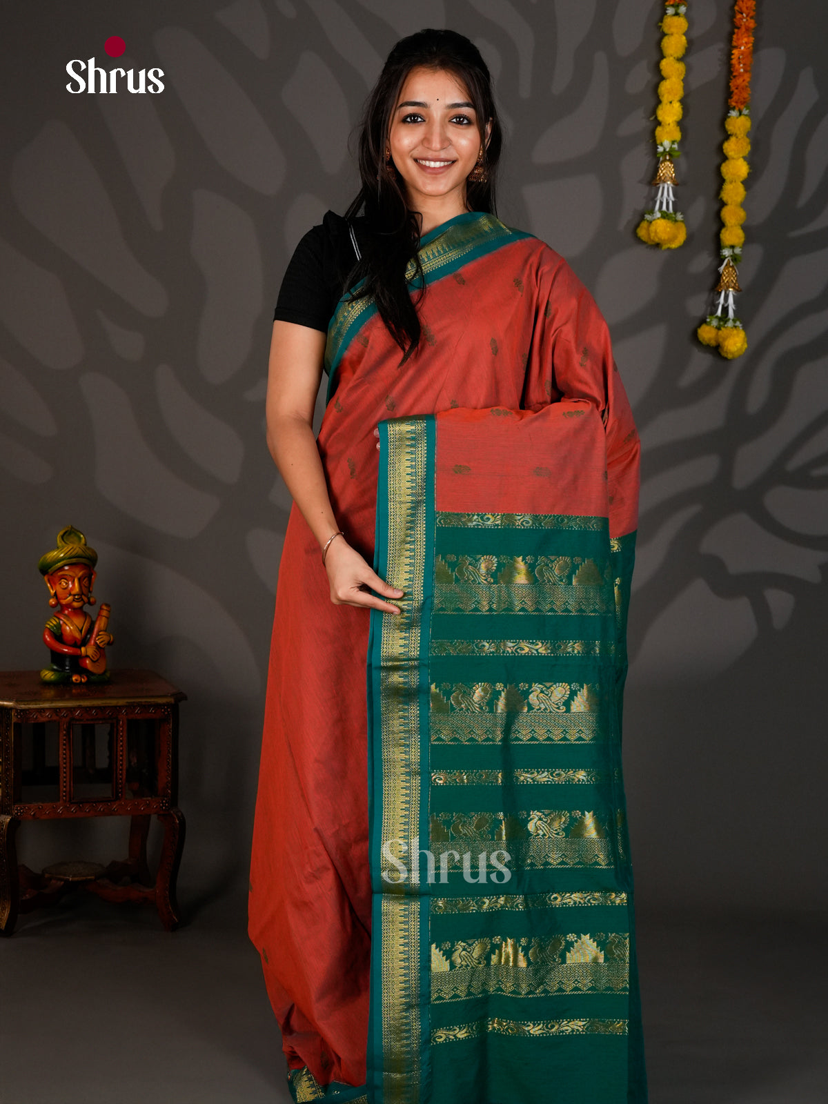 Kalyani Cotton Saree - ECS06003 - Shop on Shrus.com