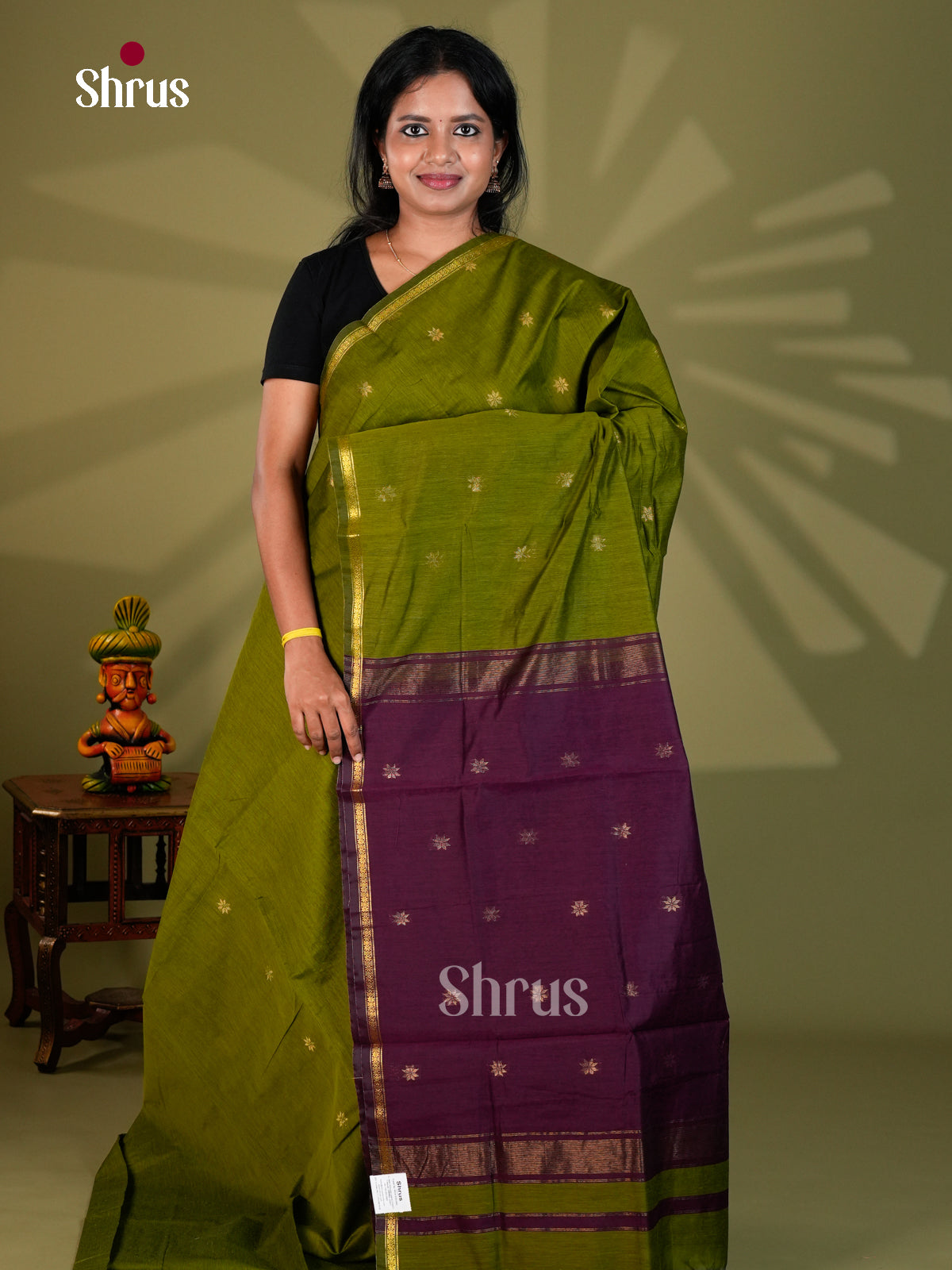 Semi Maheshwari Saree - ECS06064 - Shop on Shrus.com