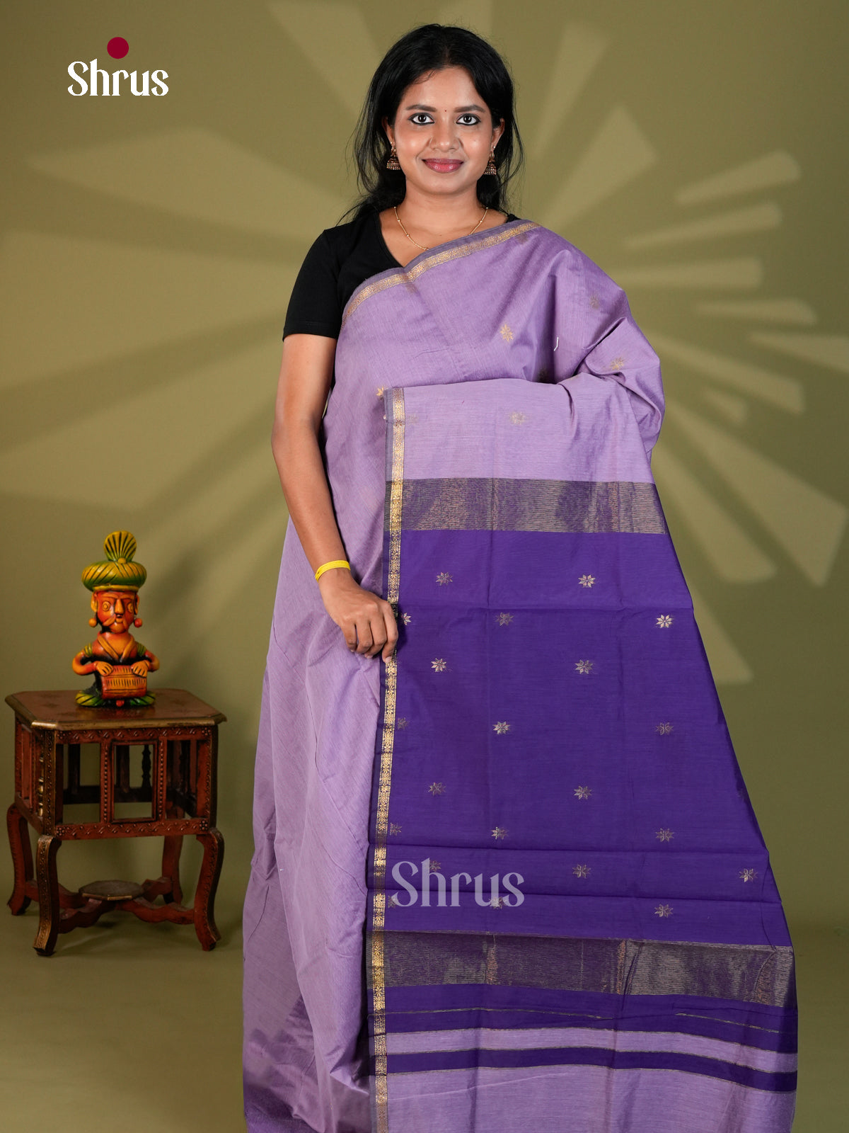 Semi Maheshwari Saree - ECS06066 - Shop on Shrus.com