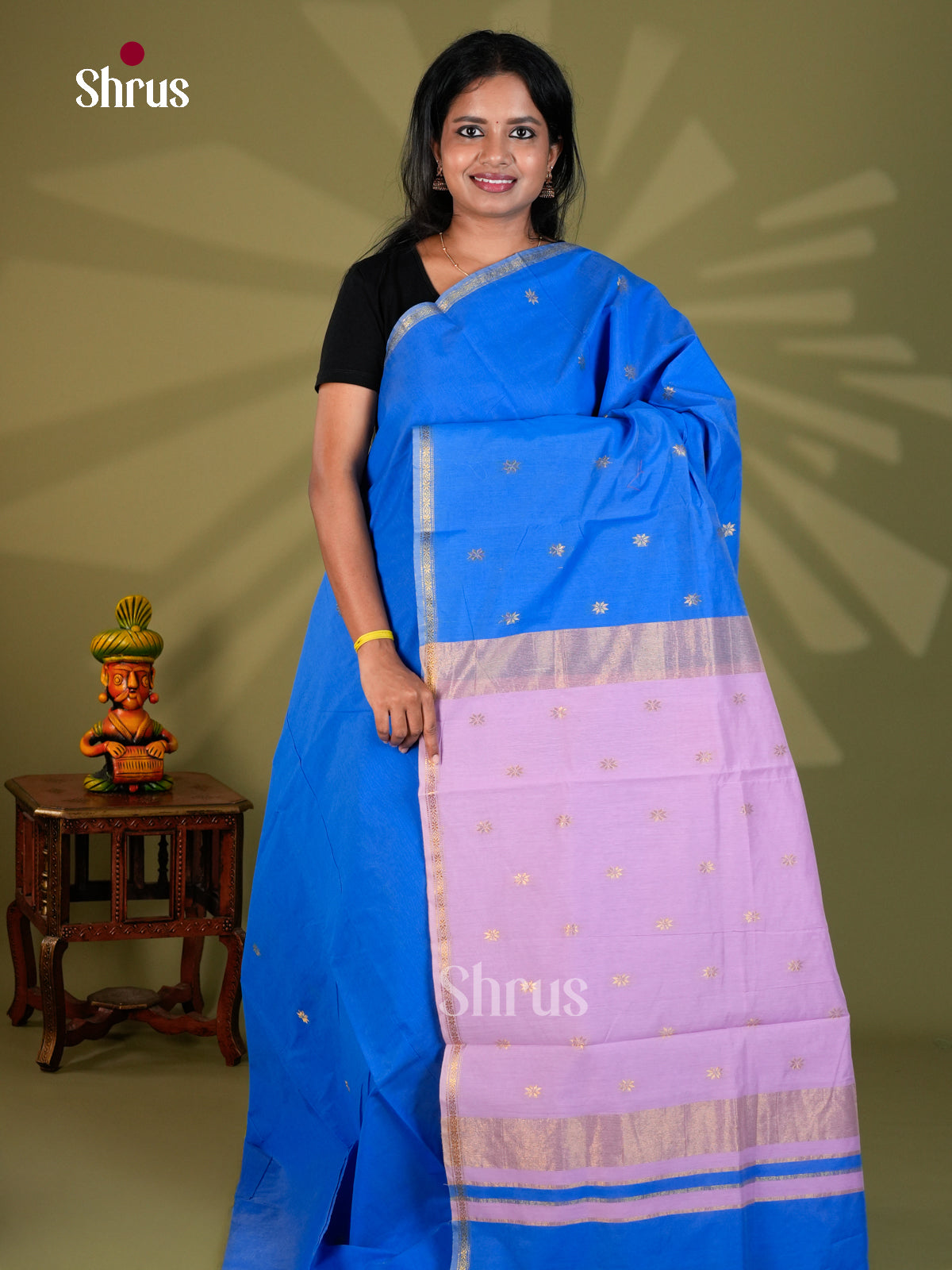 Semi Maheshwari Saree - ECS06082 - Shop on Shrus.com