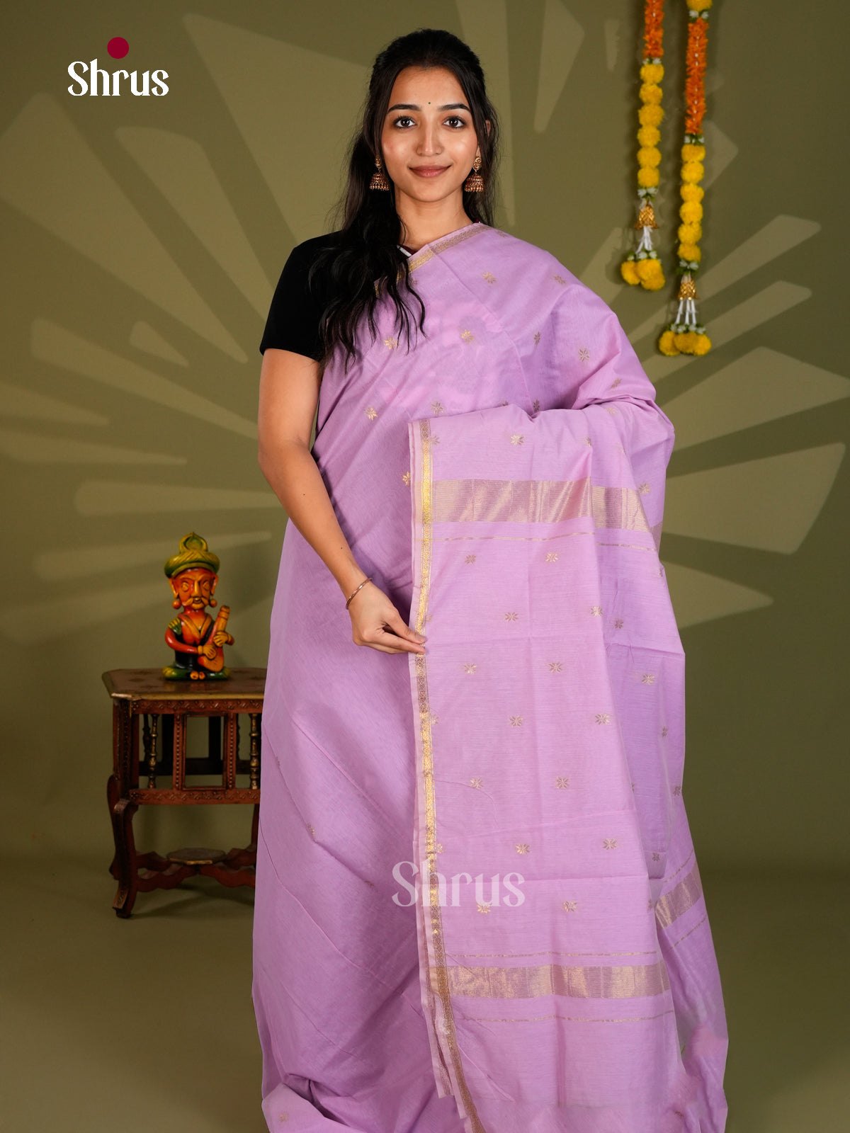 Semi Maheshwari Saree - ECS06083 - Shop on Shrus.com