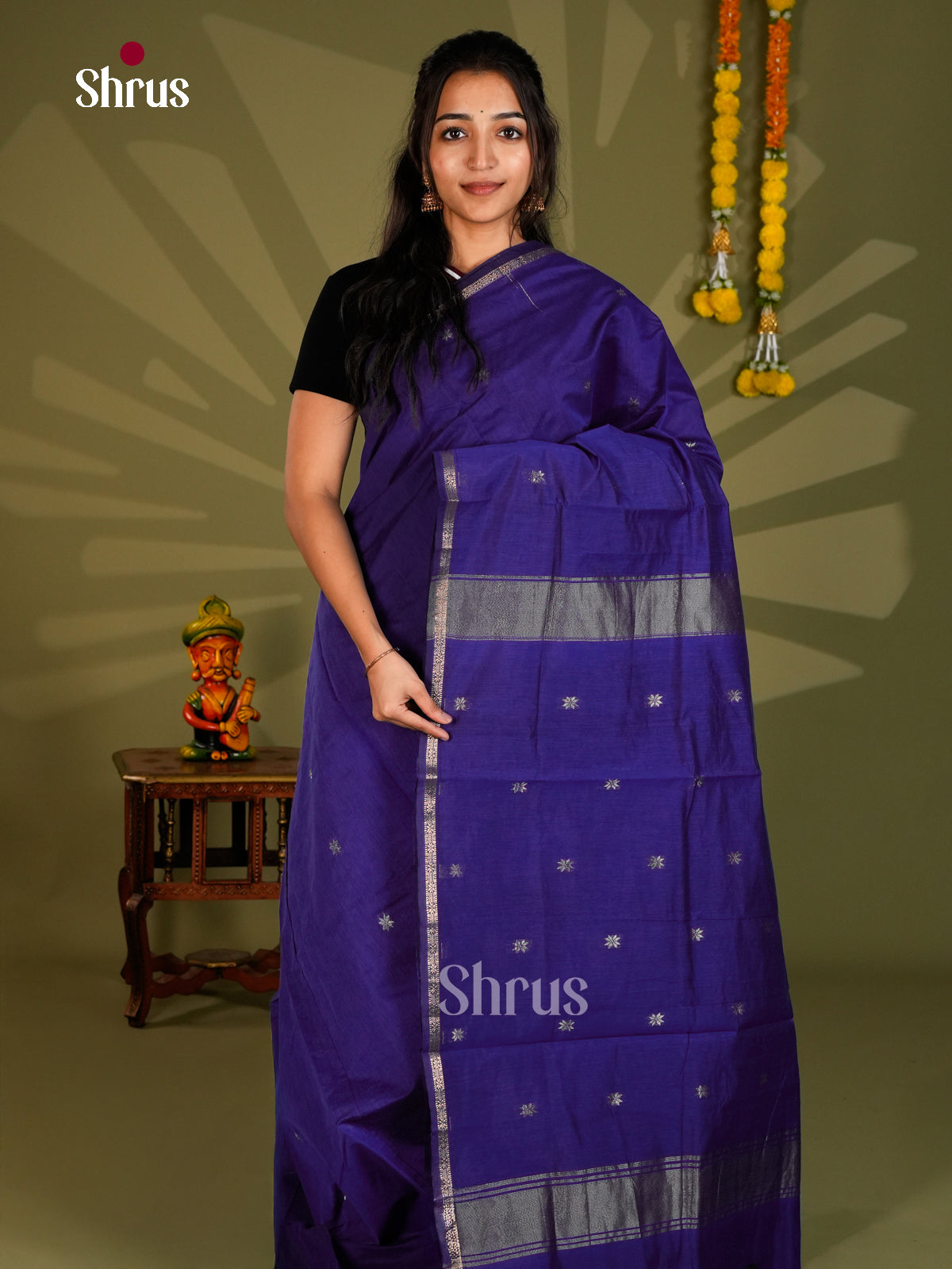 Semi Maheshwari Saree - ECS06090 - Shop on Shrus.com