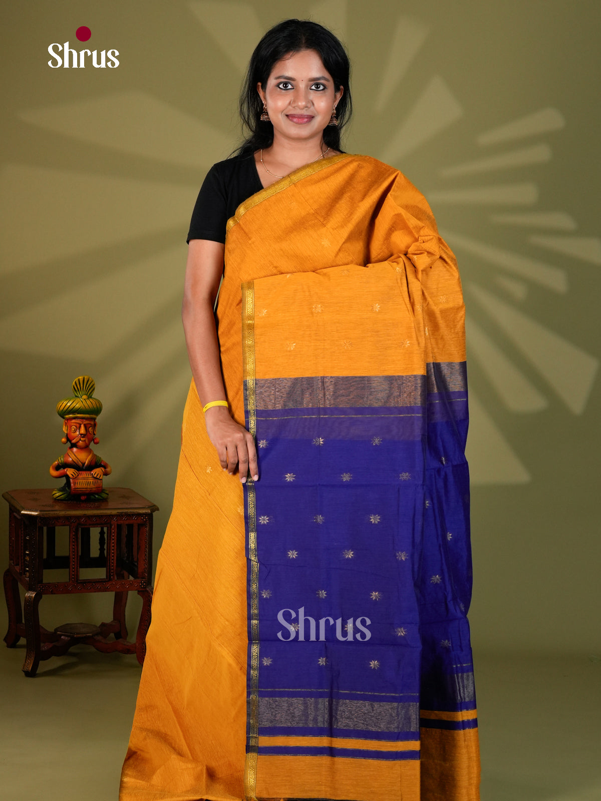 Semi Maheshwari Saree - ECS06092 - Shop on Shrus.com