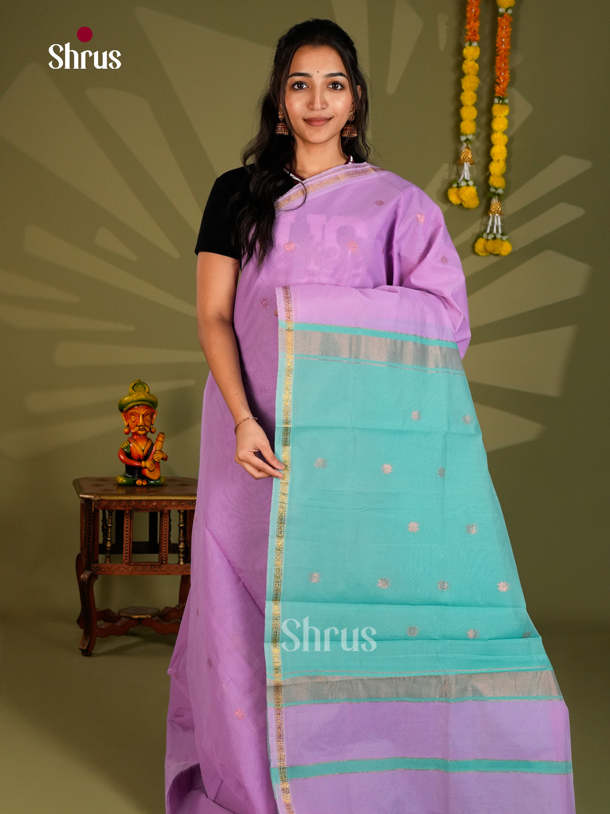 Semi Maheshwari Saree - ECS06093 - Shop on Shrus.com
